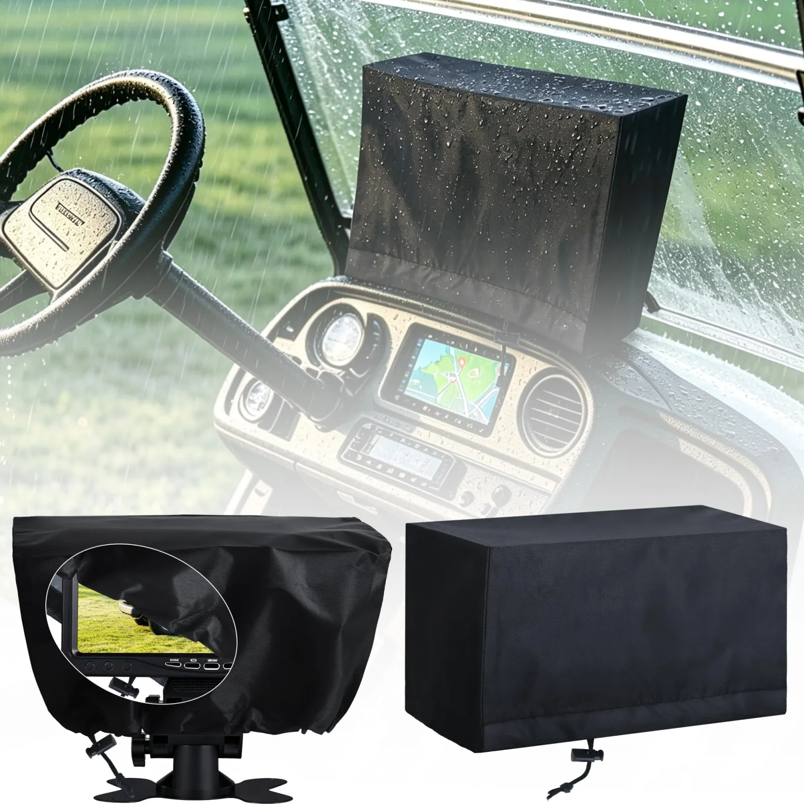 Atvkov Golf Cart Touchscreen Covers for Evolution and Denago