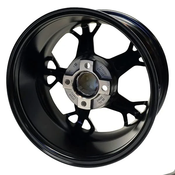 REVENGE 14x7 ET-25 Gloss Black Golf Cart Wheel image 3