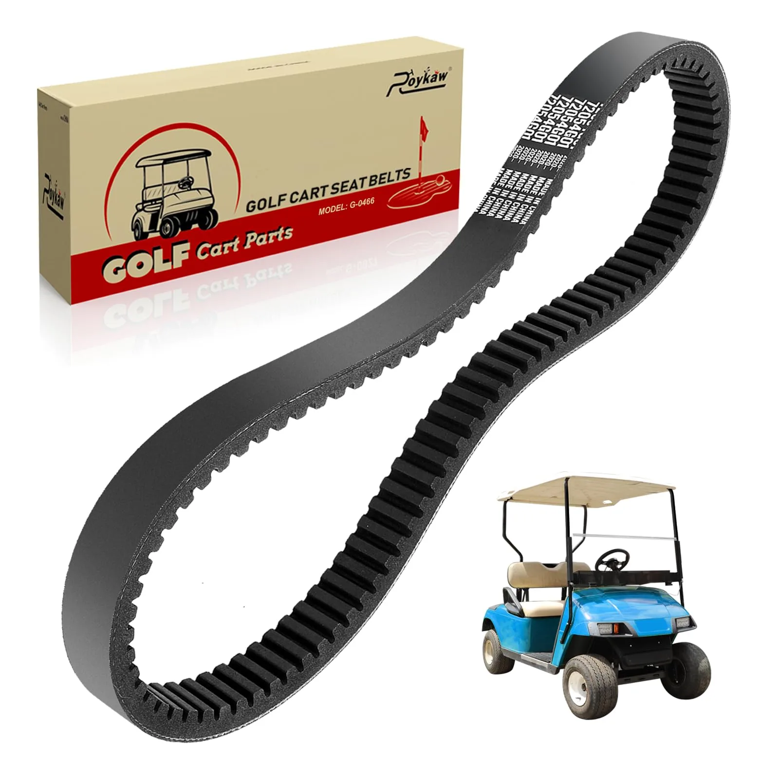 Roykaw Clutch Drive Belt for E-Z-GO TXT and Medalist
