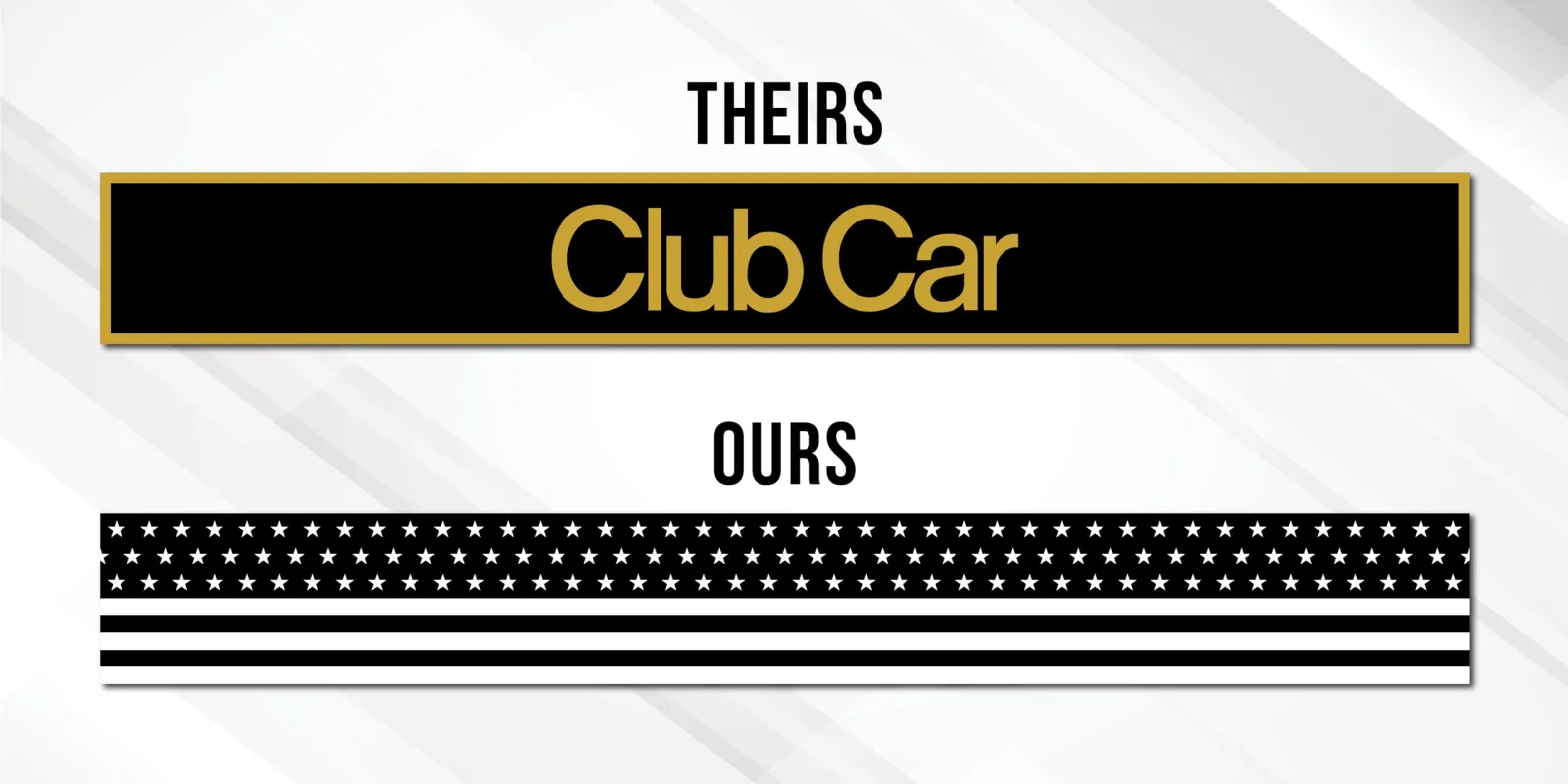 Gimme Golf USA Club Car DS Front Name Plate image 2