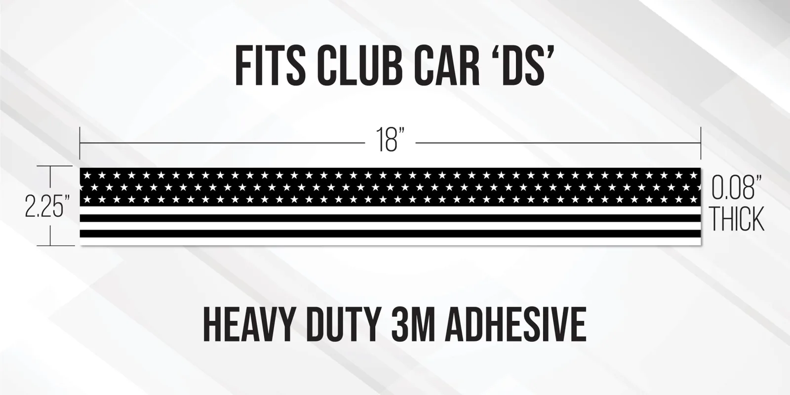 Gimme Golf USA Club Car DS Front Name Plate image 4