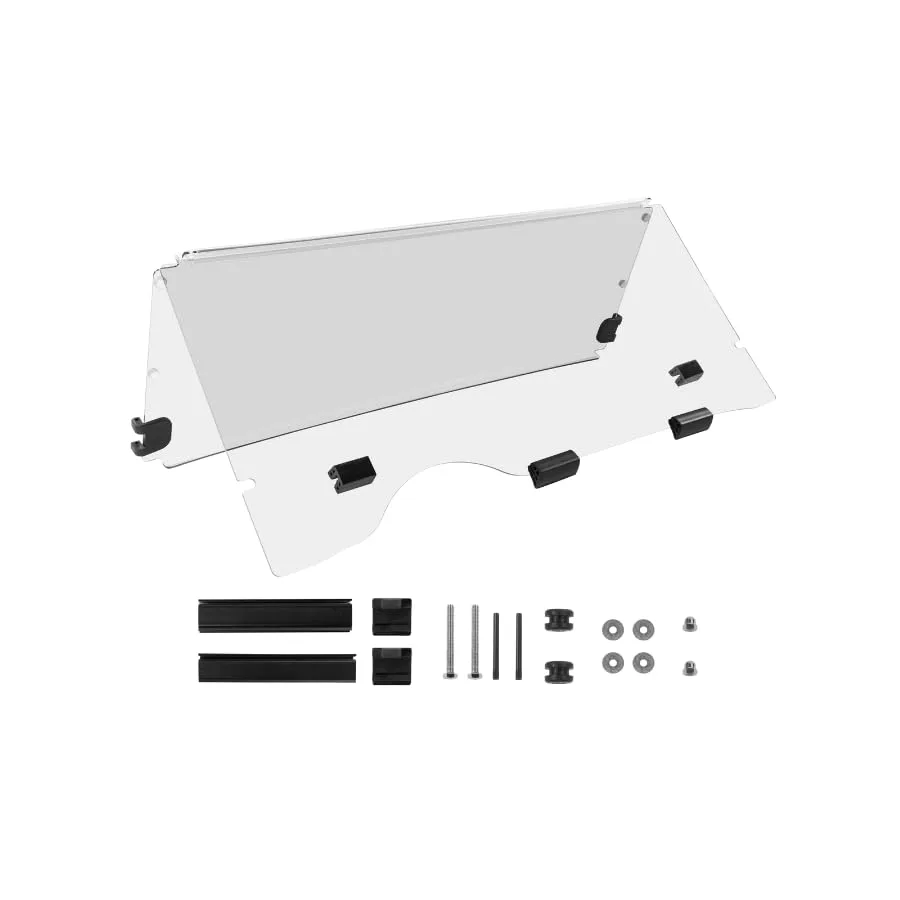 VPAHub Clear Flip-Flop Windshield for E-Z-GO RXV