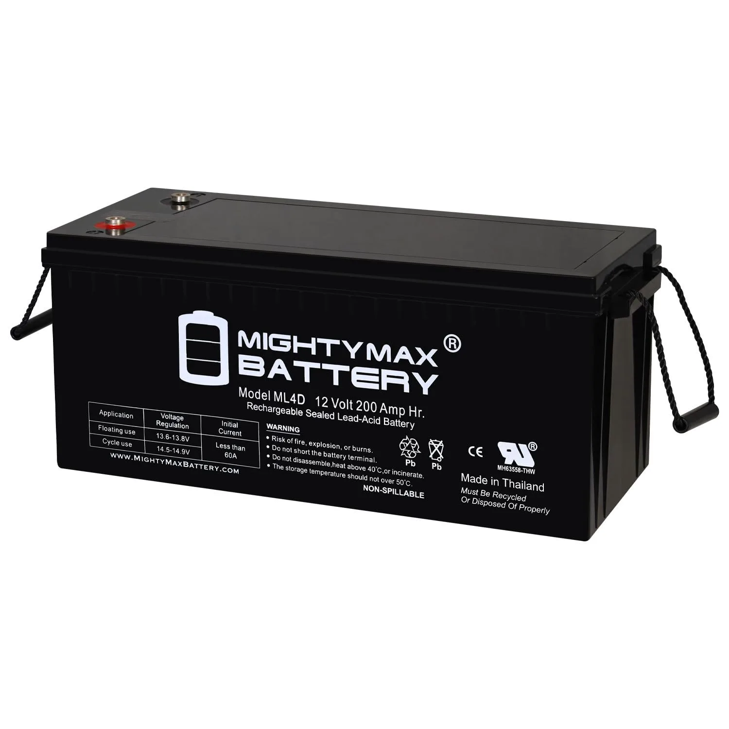 Mighty Max ML4D35 12V 200Ah Golf Cart Battery
