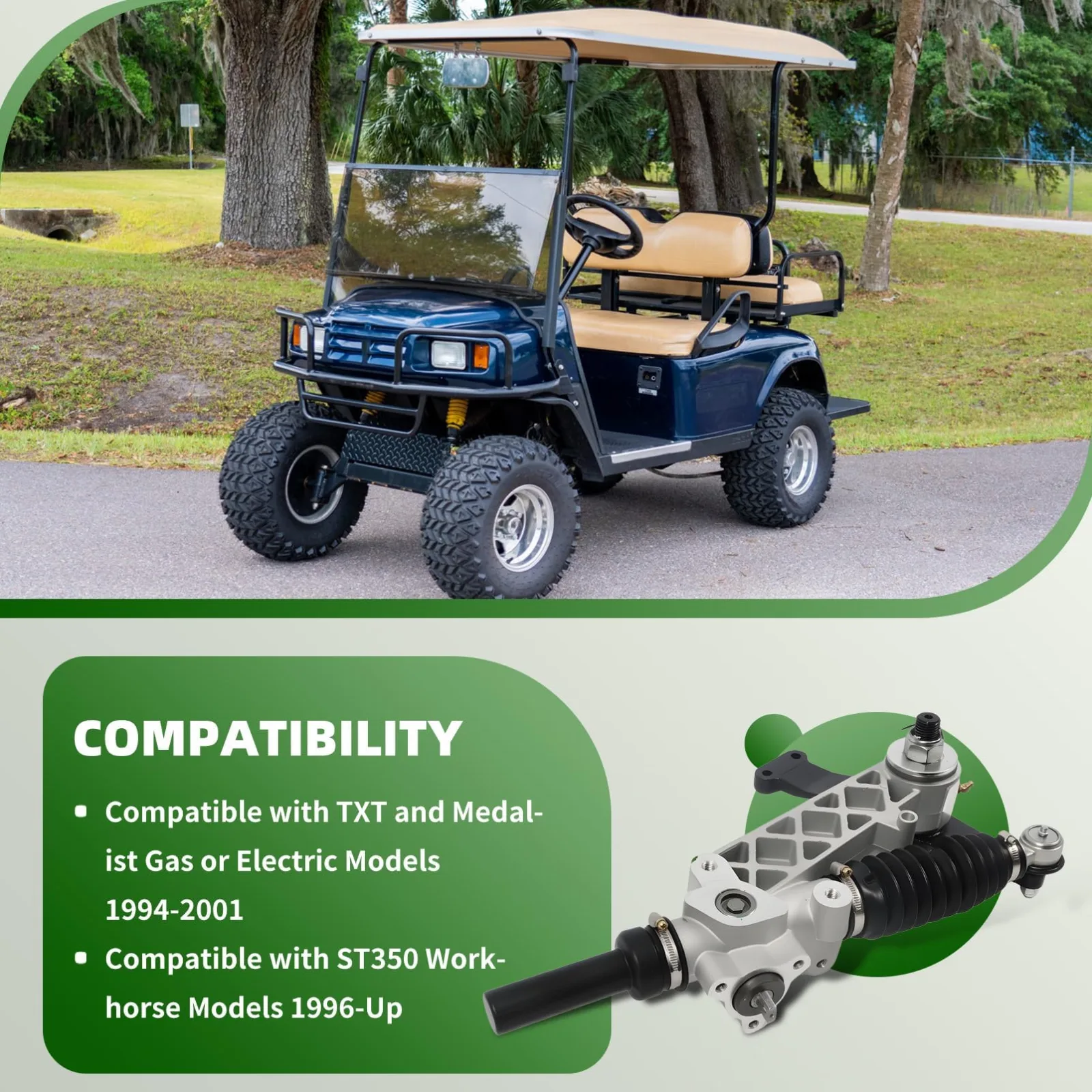 Yunnergo Steering Gearbox for TXT and Medalist Golf Carts image 2