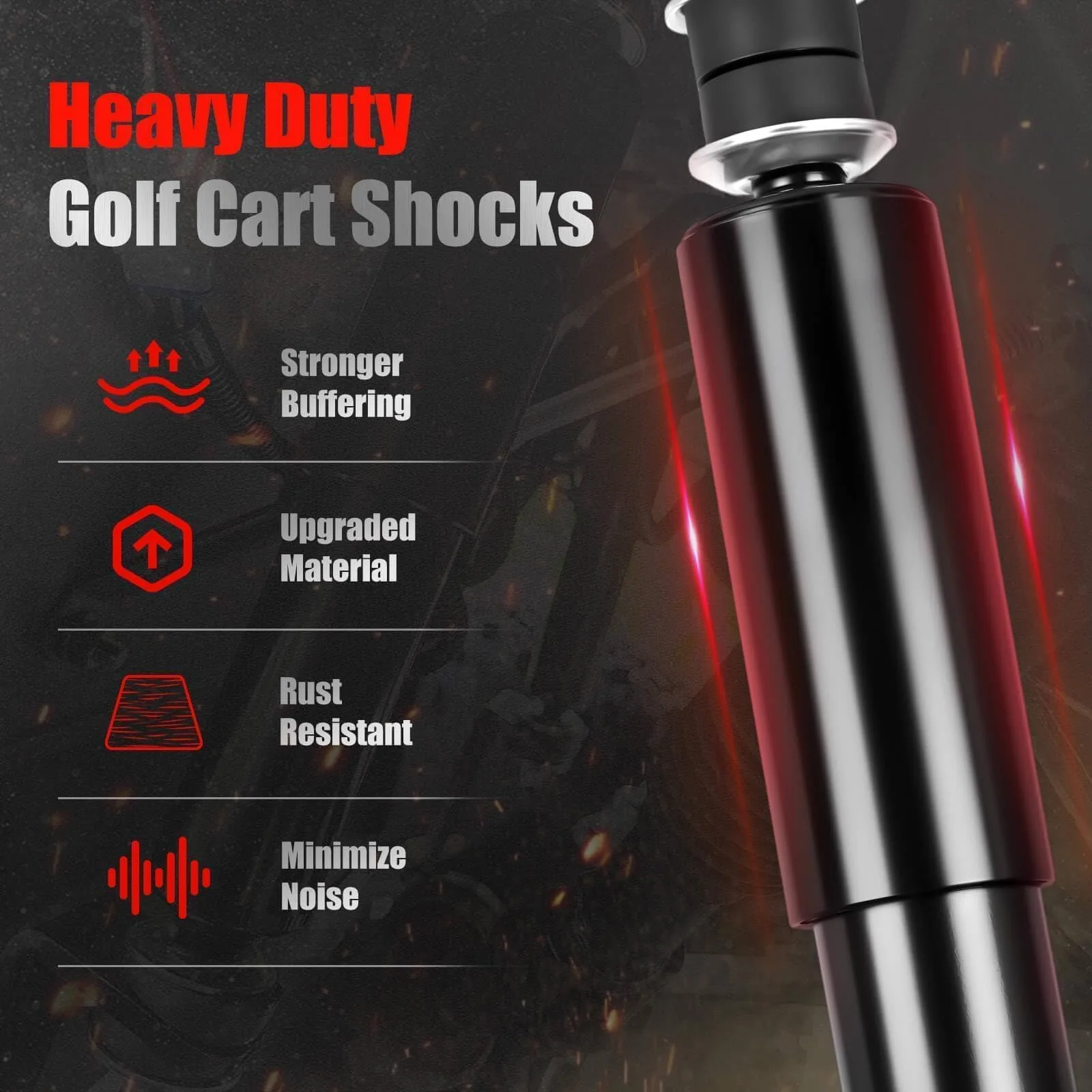 LEAPGOMAX EZGO TXT Front & Rear Golf Cart Shocks image 3
