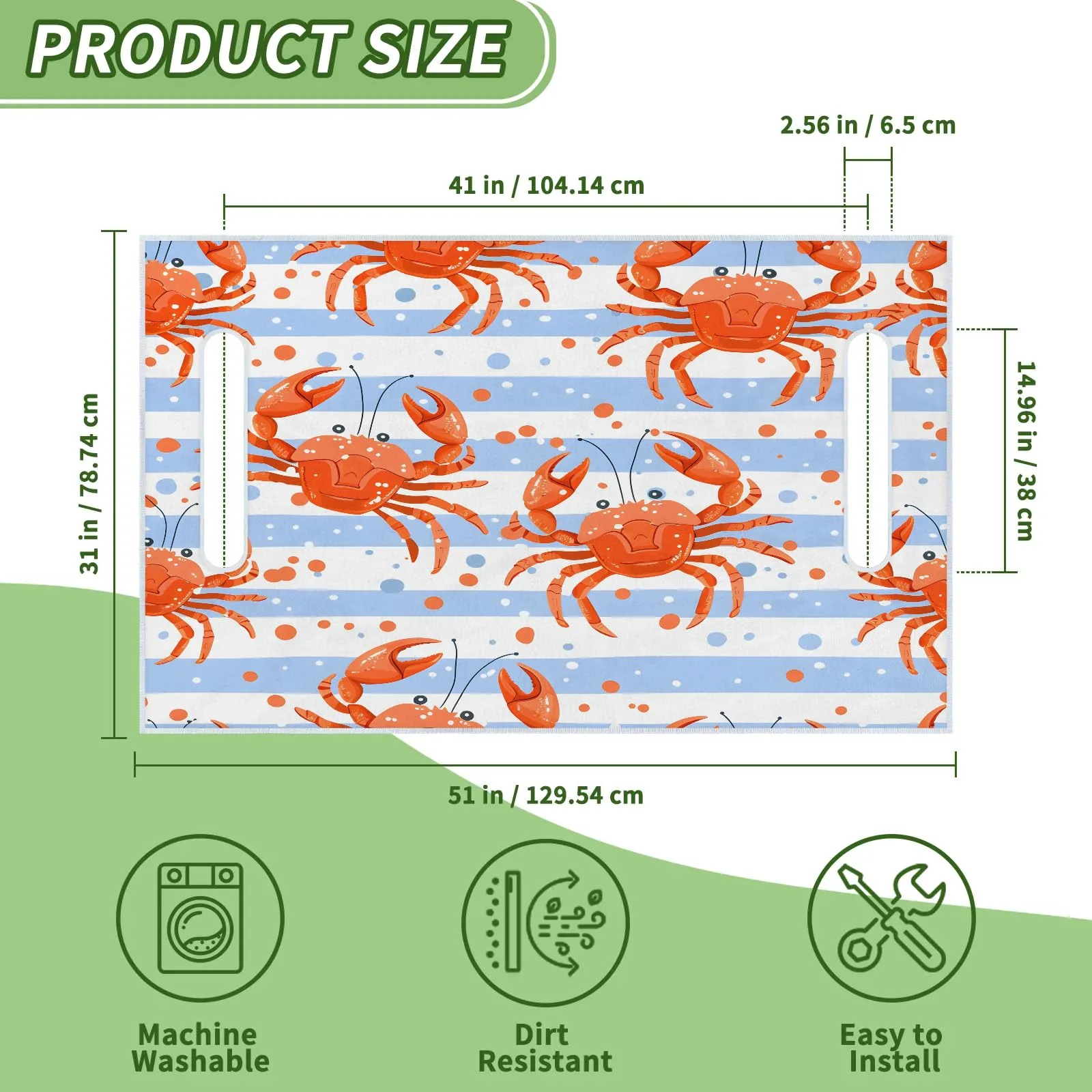 Tiveruda Golf Cart Seat Cover for Double Seats image 2