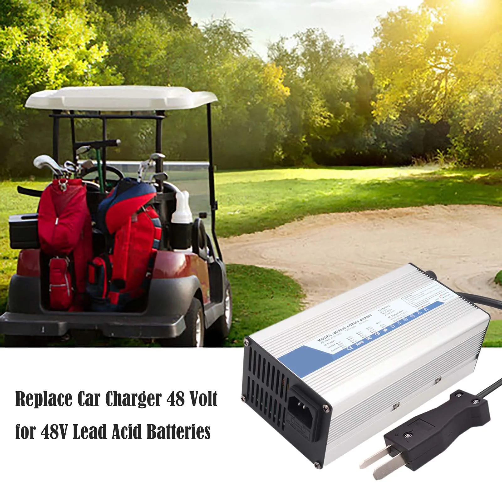 SFKLYU 48V 10A Golf Cart Battery Charger image 2