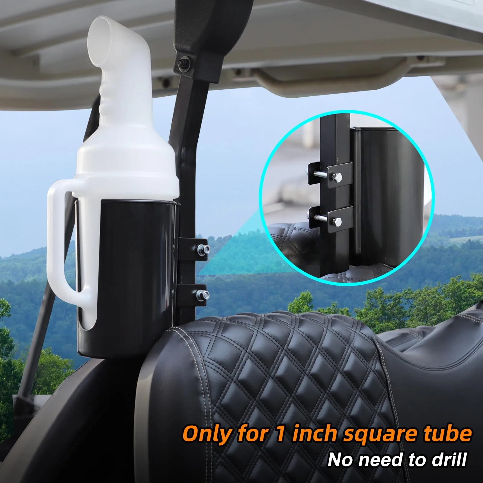 Roykaw Golf Cart Sand Bottle Set with No-Drill Holder image 4