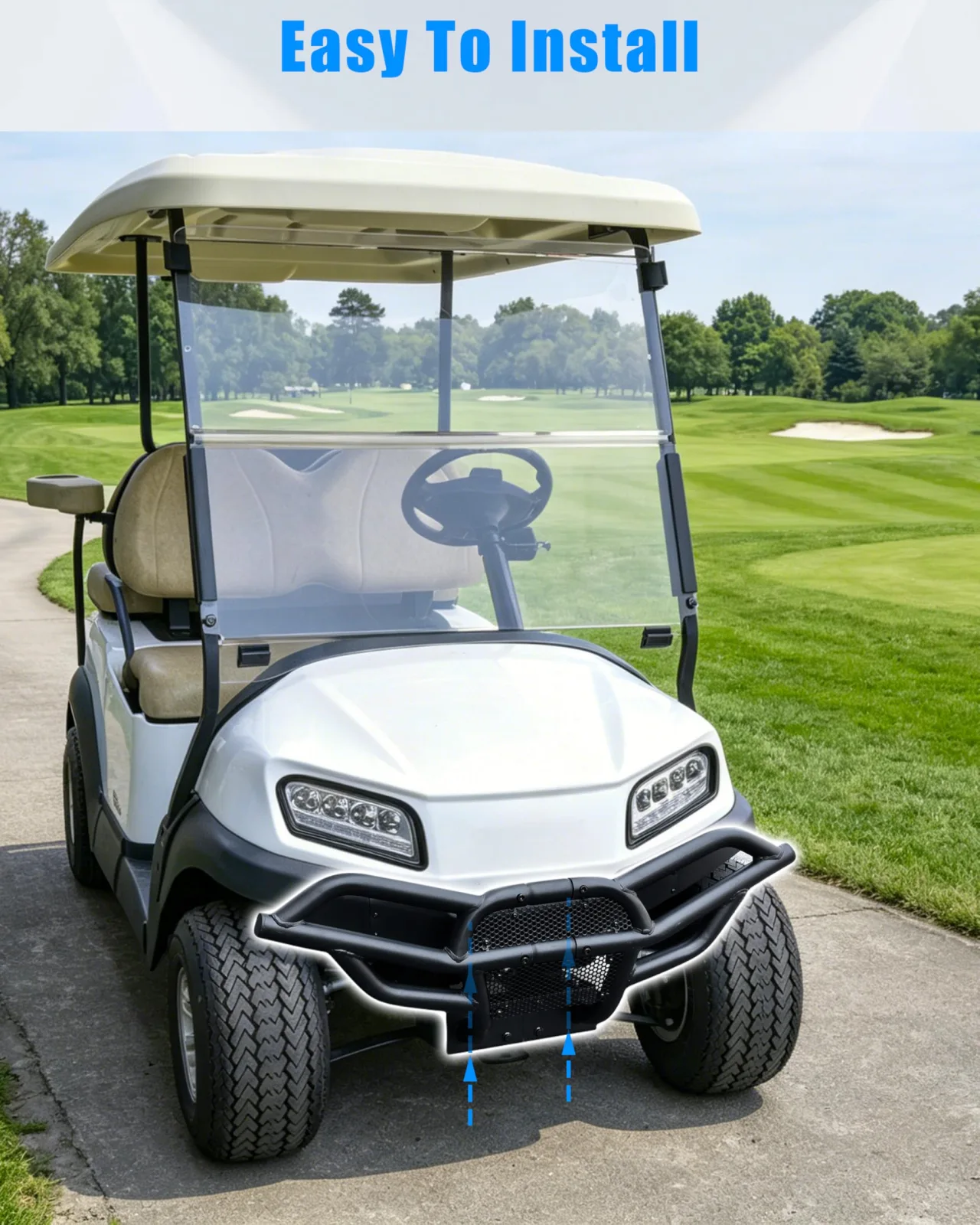 LDETXY Front Brush Guard for Club Car Tempo 2018+ image 4