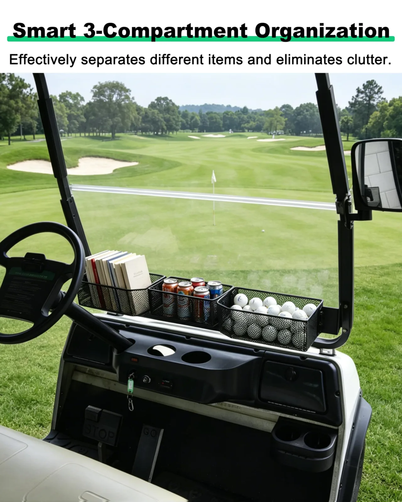 LDETXY Front Storage Basket for Club Car DS 2001+ image 4