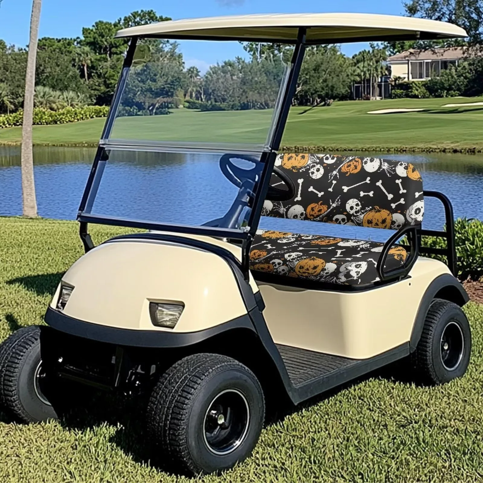 Tomeusey Golf Cart Seat Cover Set for Club Car Precedent image 2