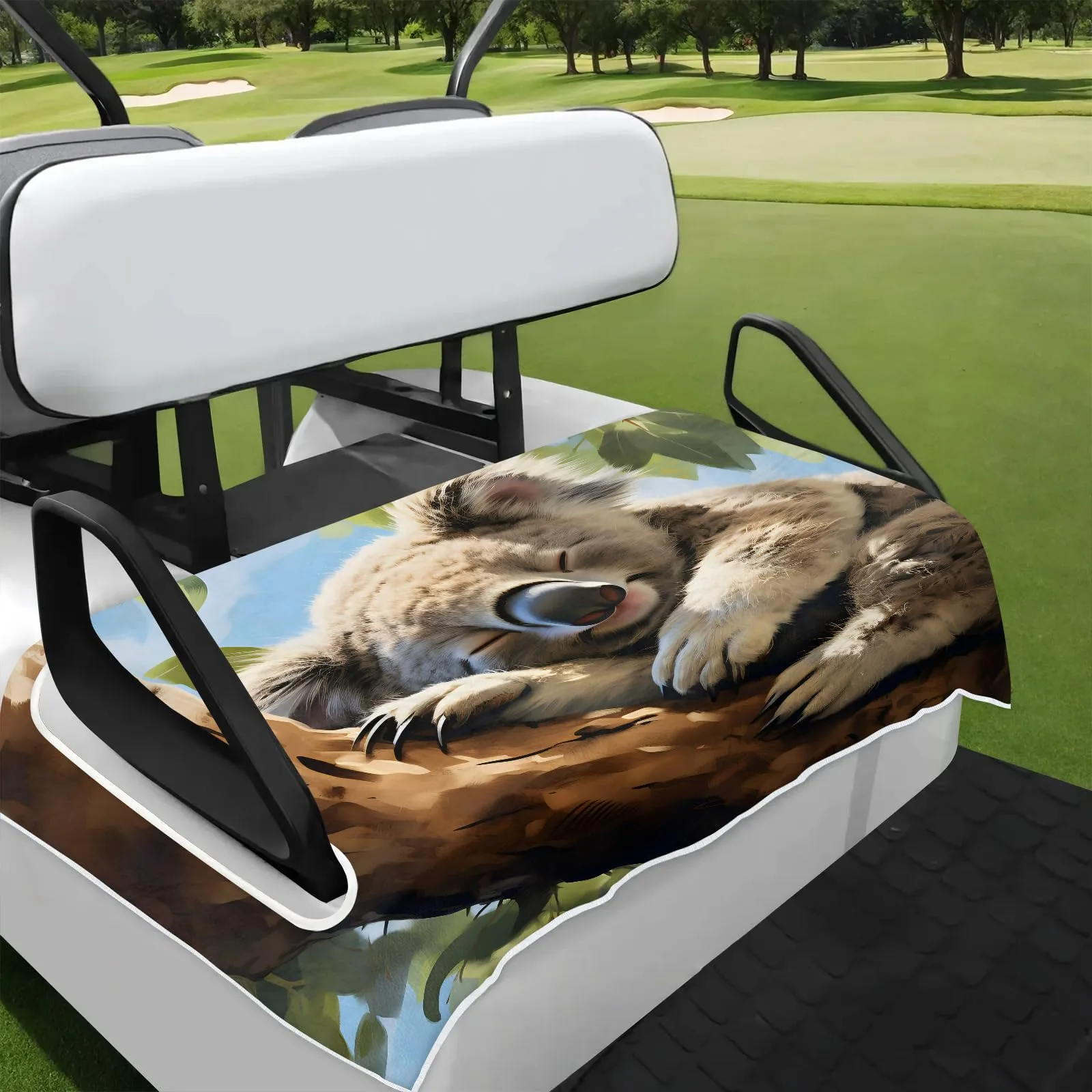 Tiveruda Golf Cart Seat Cover for Double Seats, 51 x 31 in