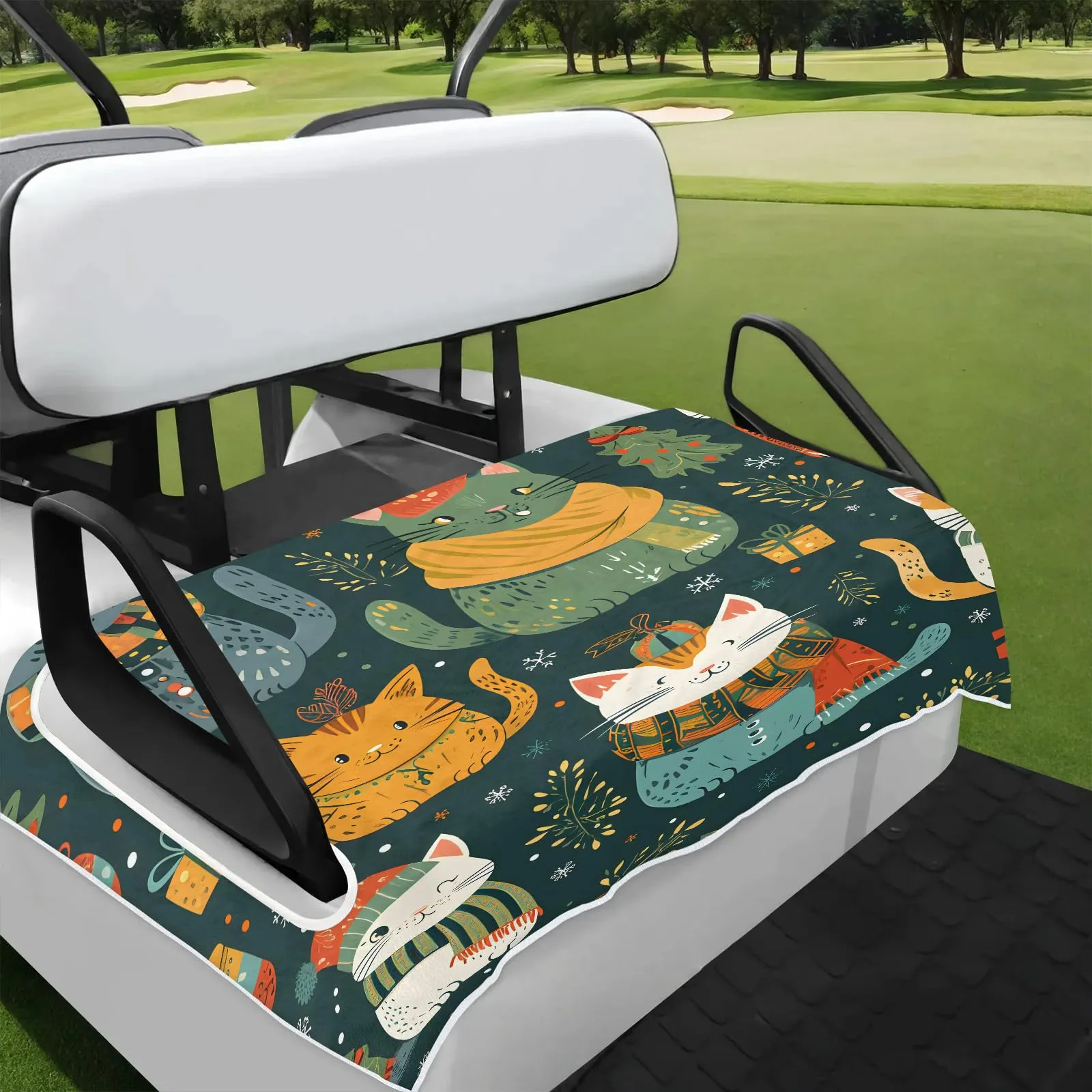 Tiveruda Golf Cart Seat Cover for Double Seats