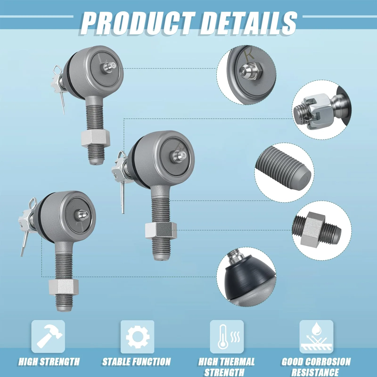 HOGUCAL Tie Rod End Ball Joint Kit for Club Car DS image 2