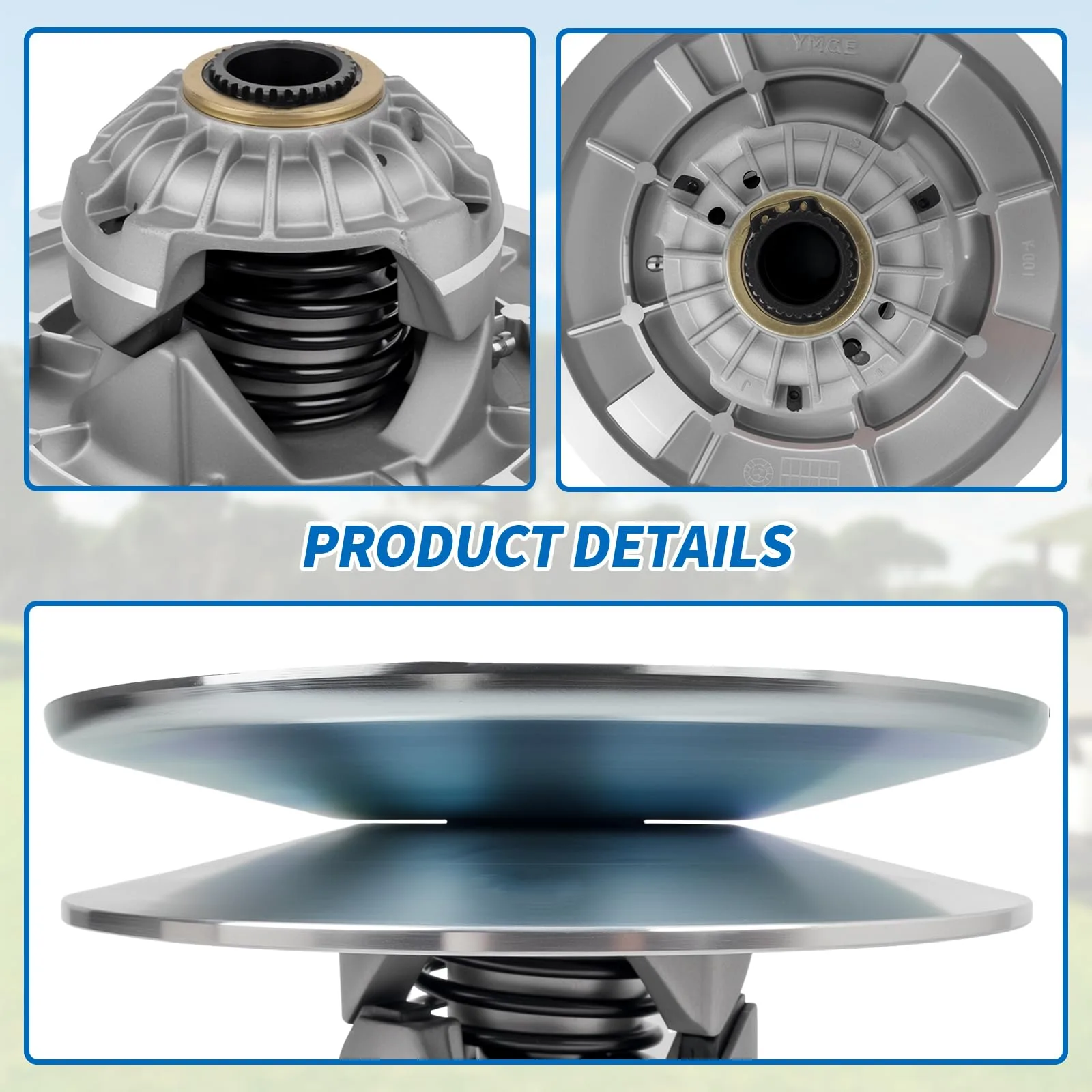 Belleone JW1-G6202-02-00 Aluminum Driven Clutch with Belts image 3