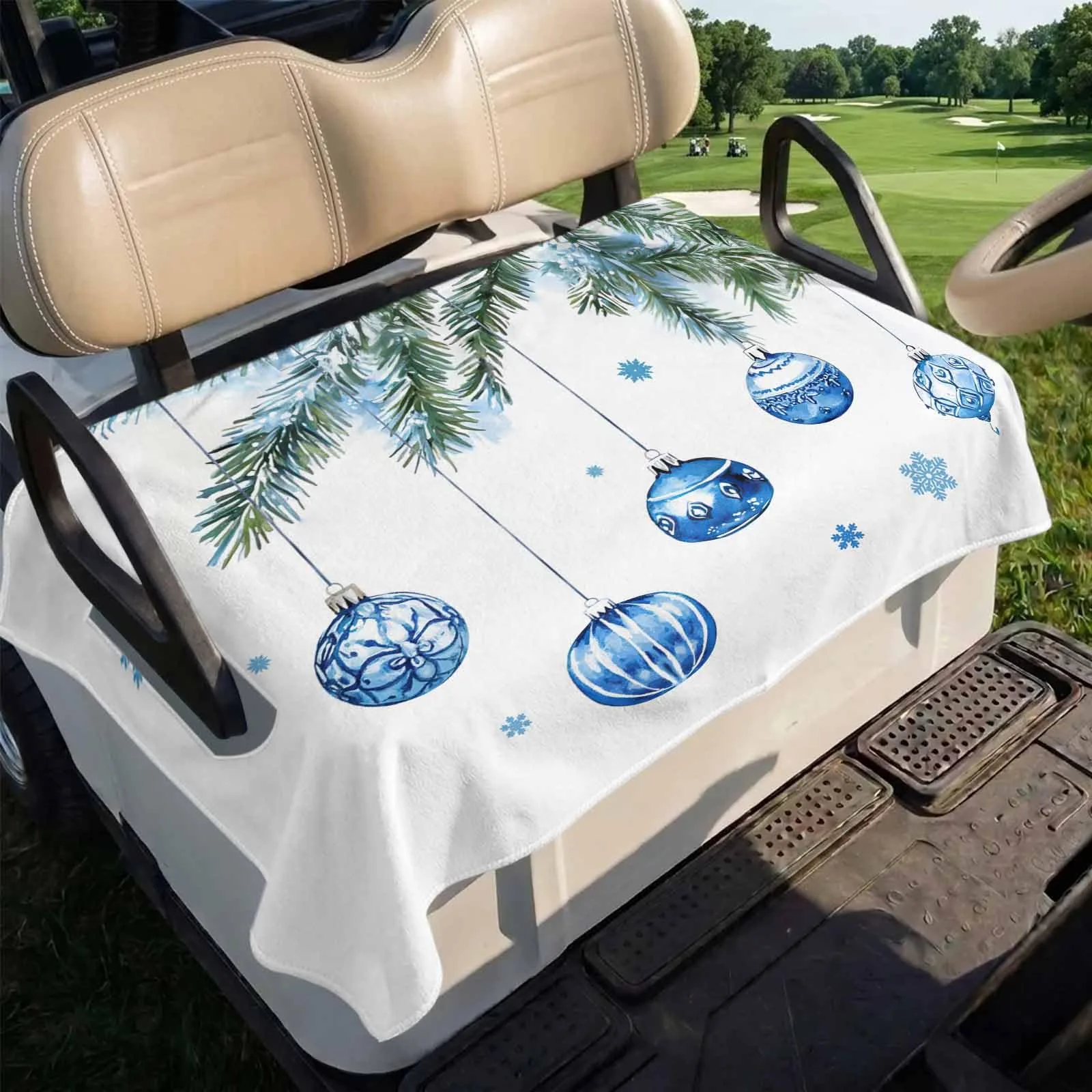 BEMIGO Blue Golf Cart Seat Cover, 51 x 31 Inch image 2