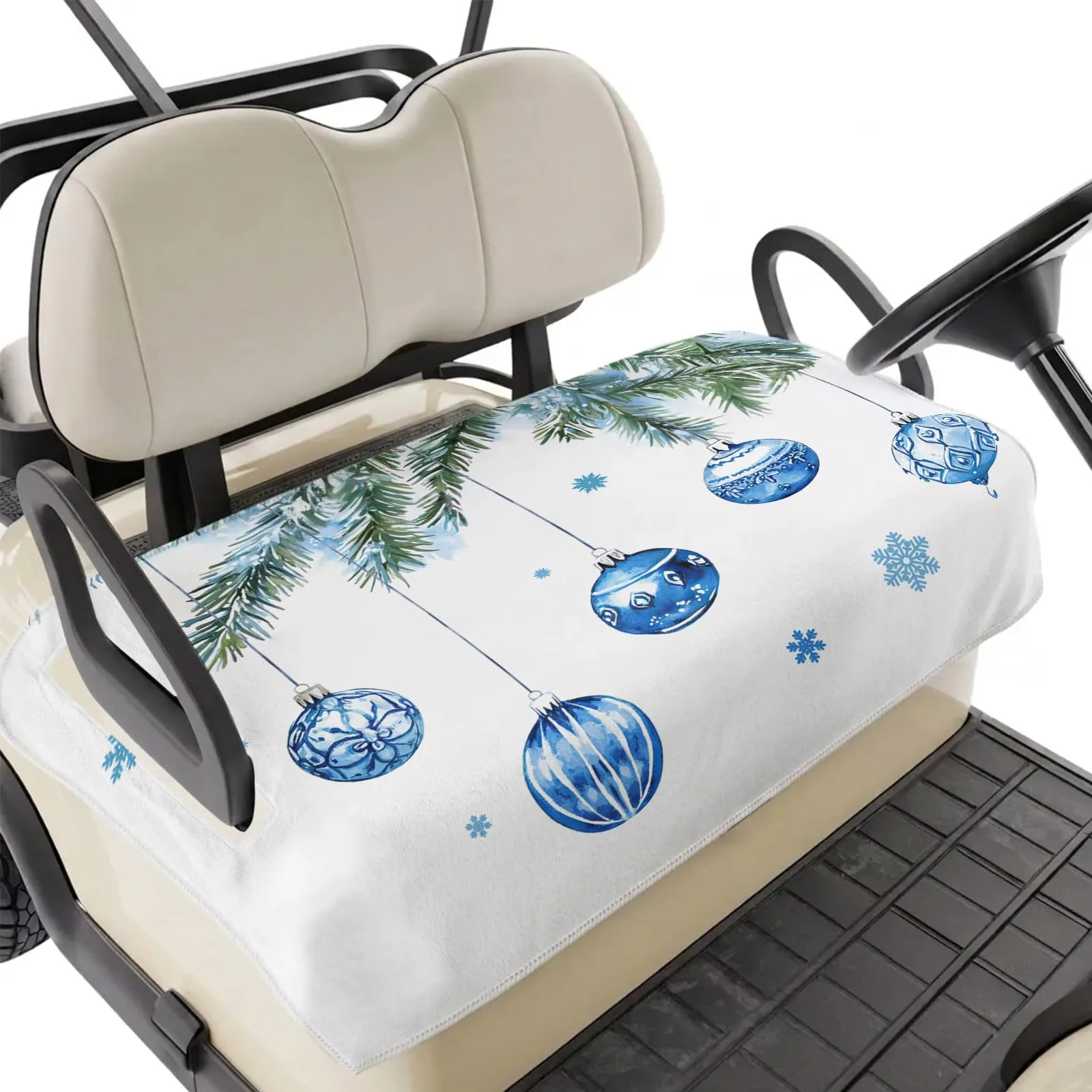 BEMIGO Blue Golf Cart Seat Cover, 51 x 31 Inch