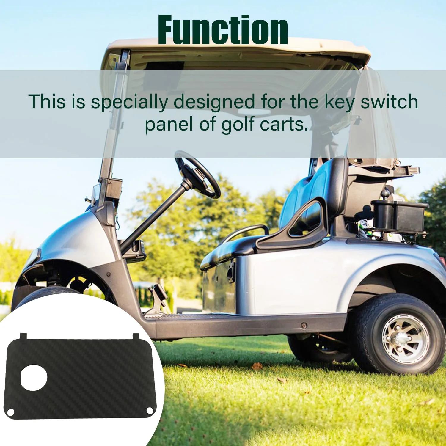 ZHWOTO KEY-02 Key Switch Plate for E-Z-GO Medalist/TXT image 4