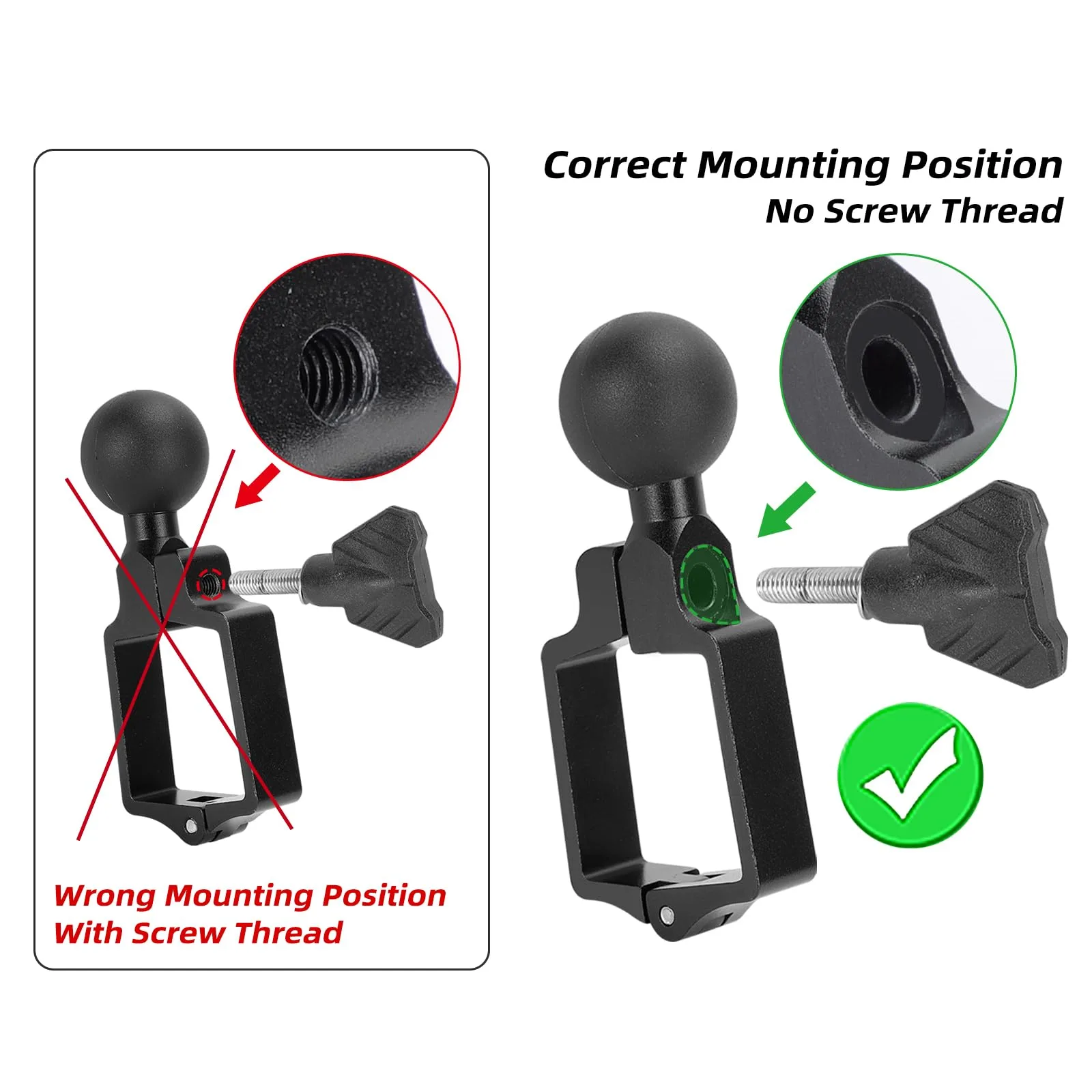 Roykaw Golf Cart Phone Mount for EZGO, Club Car & Yamaha image 3