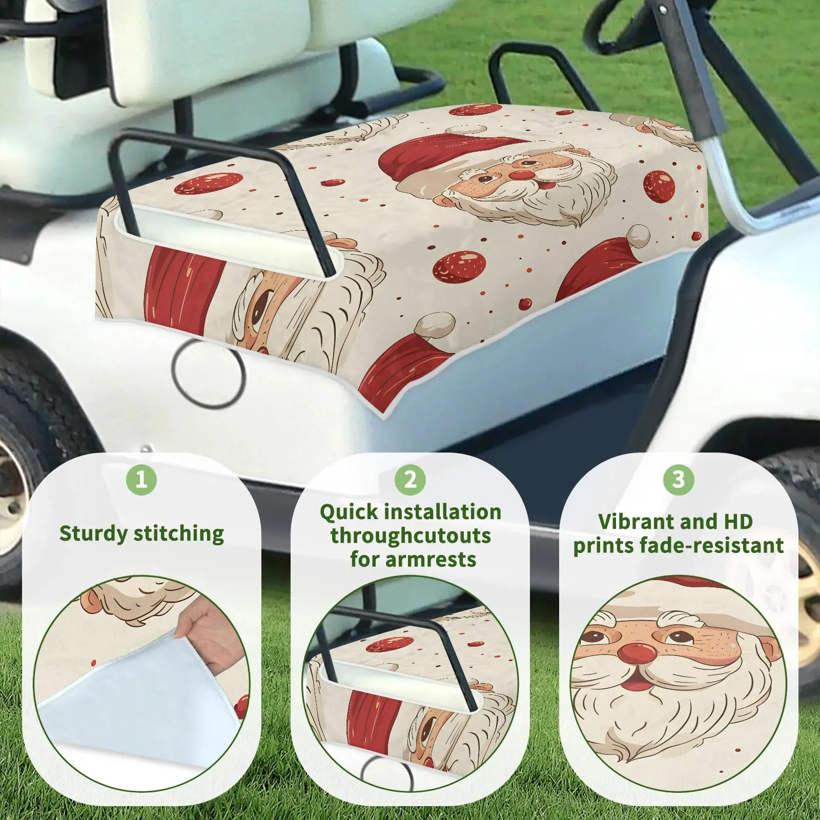 Tiveruda 51 x 31 in Golf Cart Seat Cover — Model A-000A-004-1040-01-258R-005H image 3
