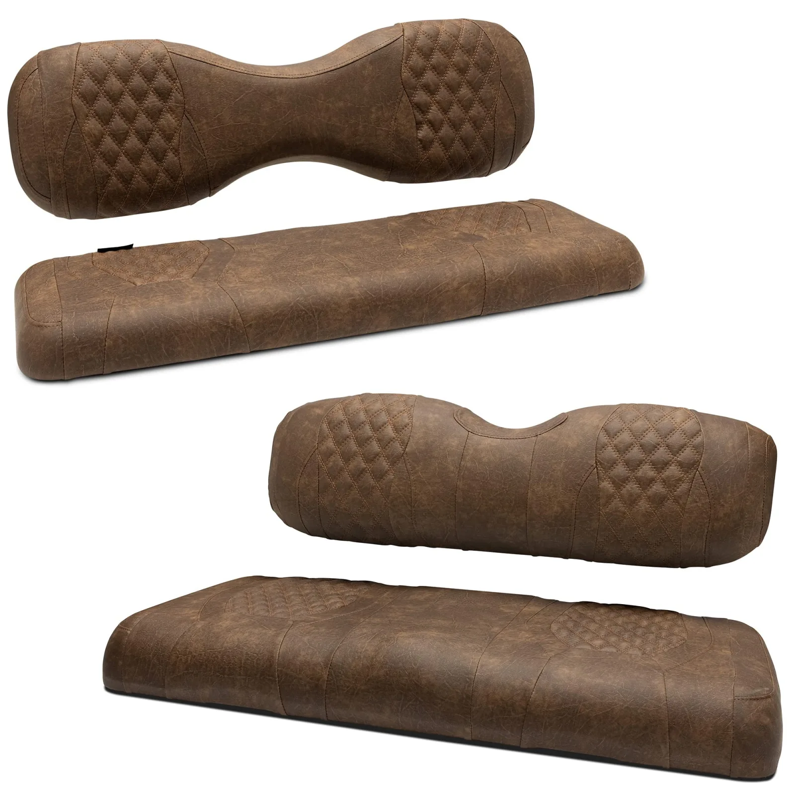 MODZ SCALEZ Seat Covers for E-Z-GO RXV/TXT, Brown Diamond