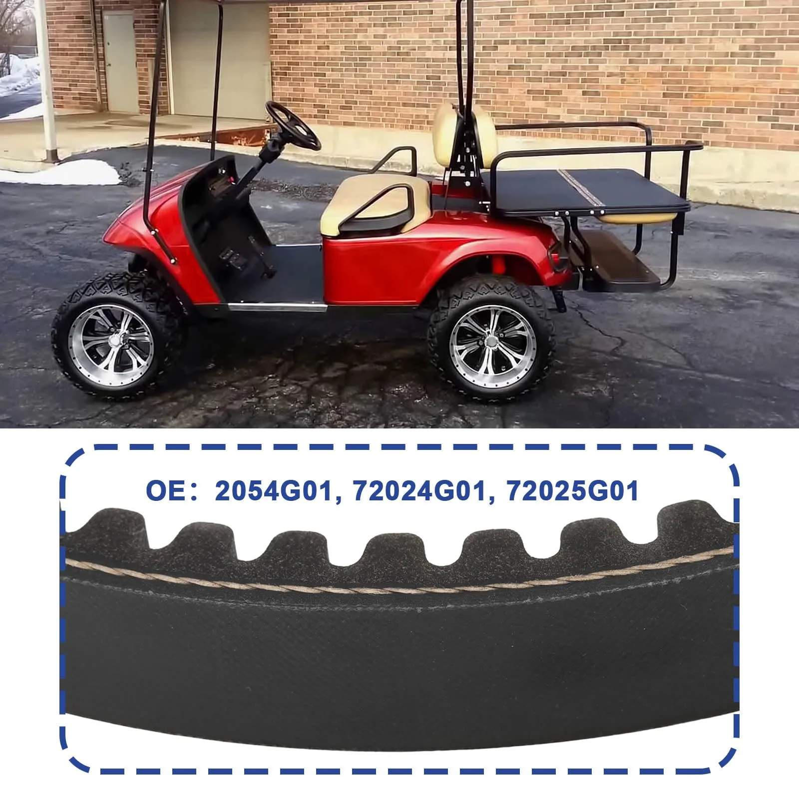 MechPort Gas Drive Belt for E-Z-GO TXT and Medalist image 2