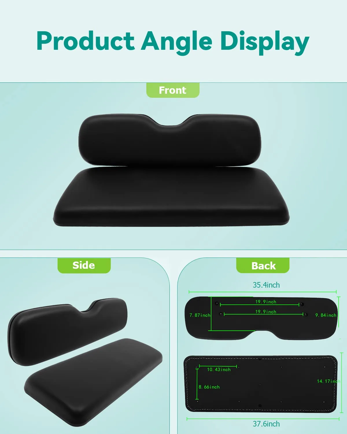 ILVGOLF Golf Cart Flip Rear Seat Cushion Set image 3