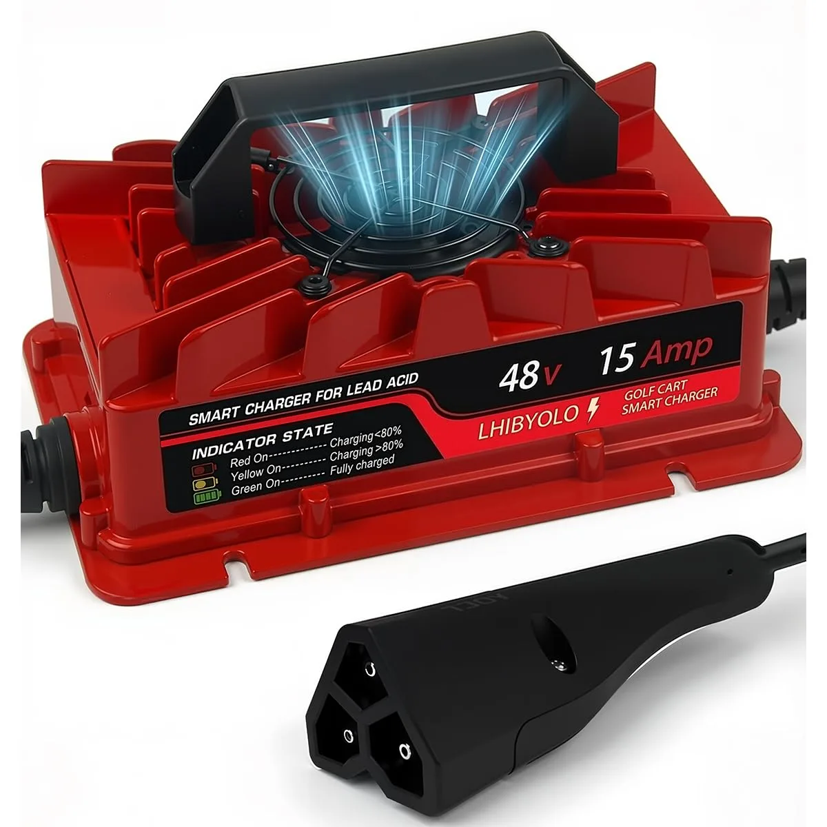 LHIBYOLO 48V 15A Golf Cart Charger LH-4815TXT