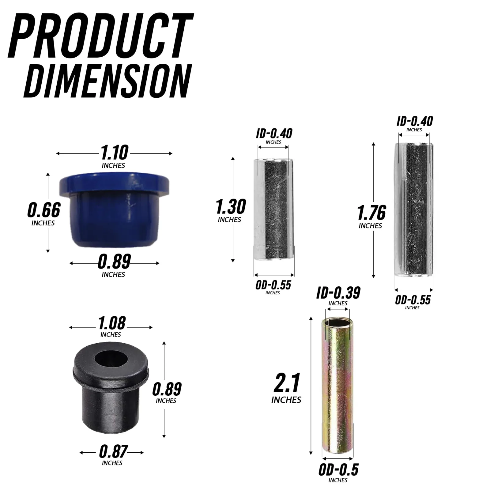 Huskey Club Car DS Front End Bushing Kit 1993+ image 3