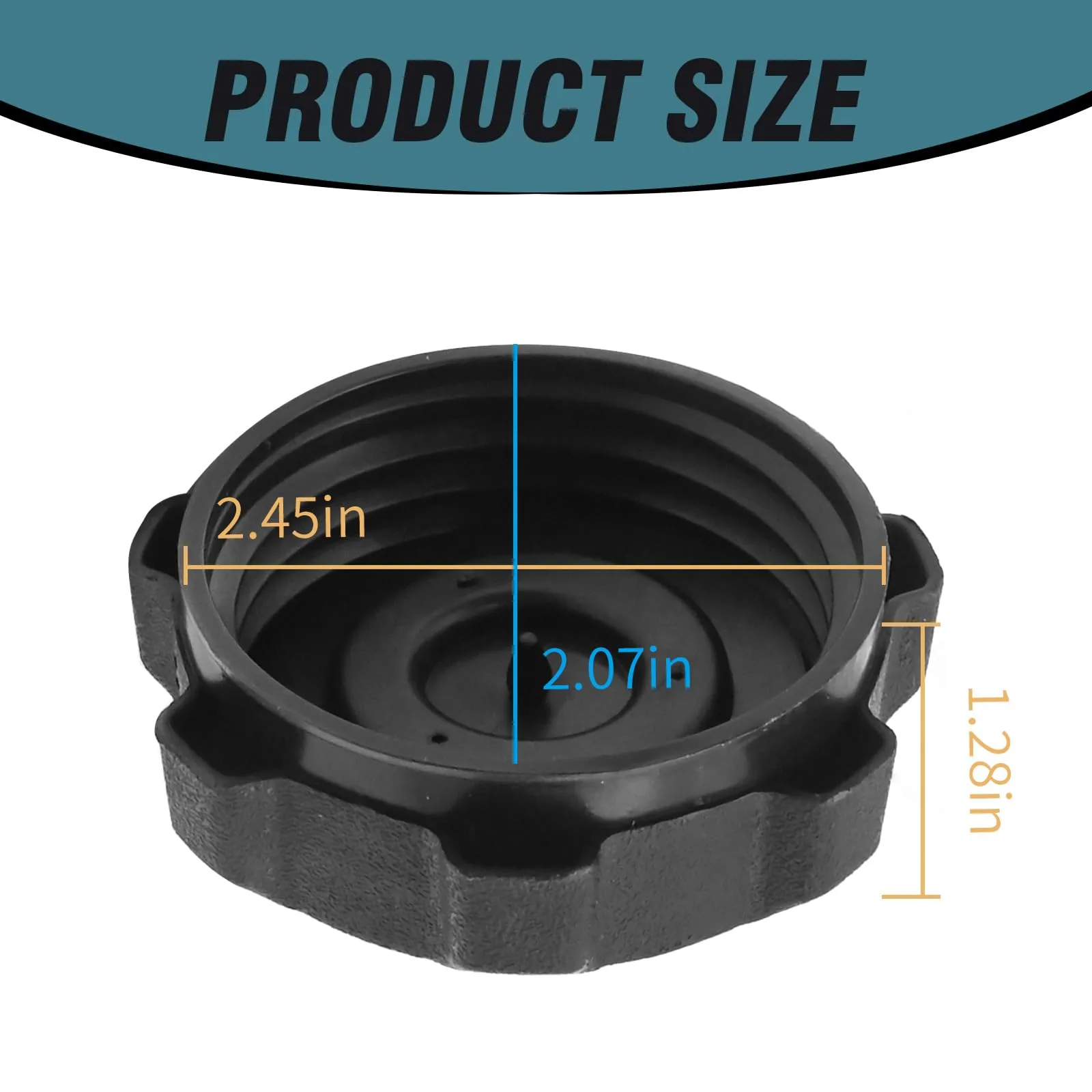 Hoypeyfiy CH1708 Fuel Tank Cap for Club Car DS and EZGO TXT image 2