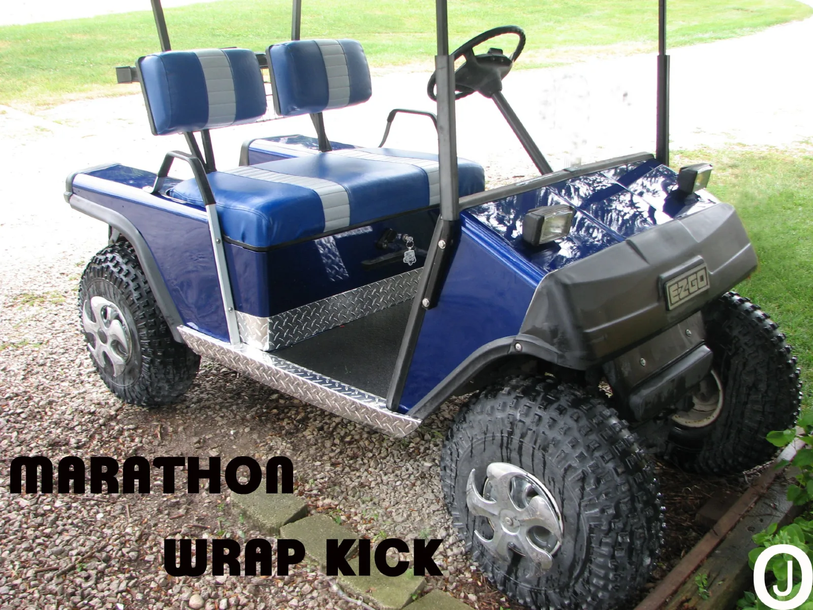 E-Z-GO Marathon Diamond Plate Wrap-Around Kick Panels