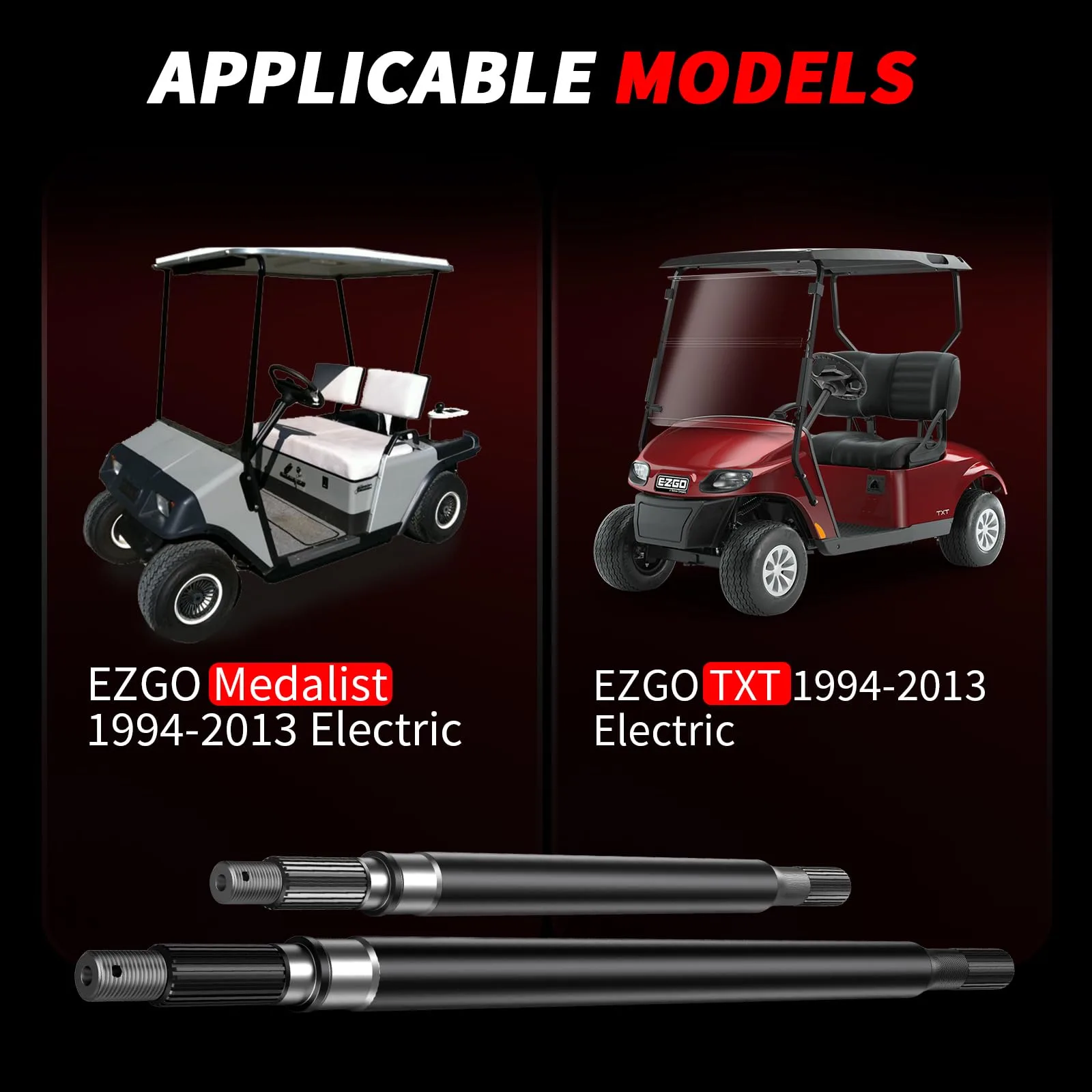 CASISPRO E-Z-GO TXT Medalist Rear Axle Shaft Kit image 4