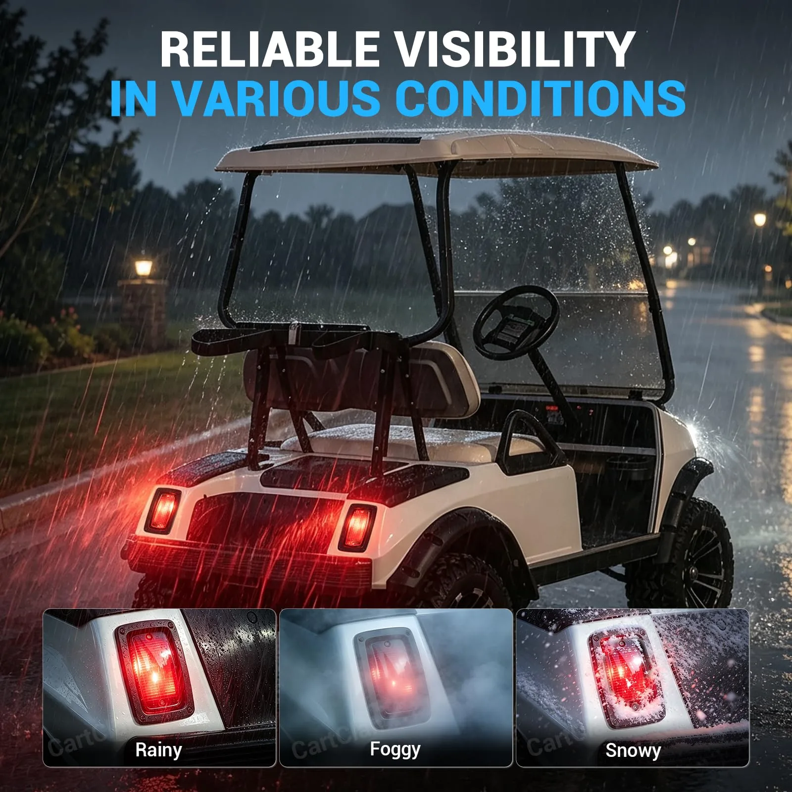 CartClan LED Taillight Kit for Club Car DS, CT-CC-0057 image 4