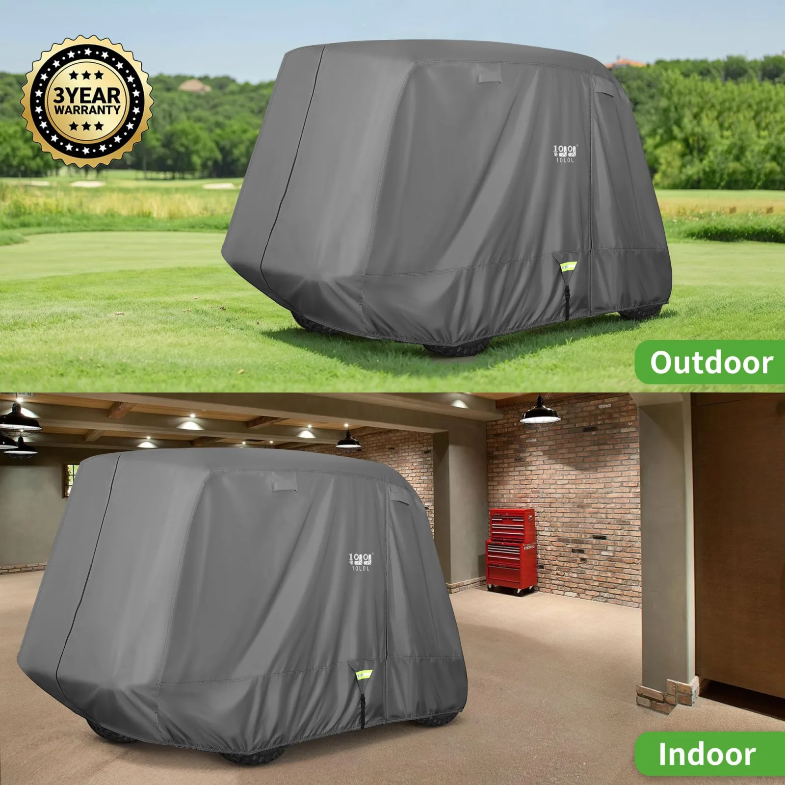 10L0L 650D Golf Cart Cover for 2/4/6 Passenger Carts image 3