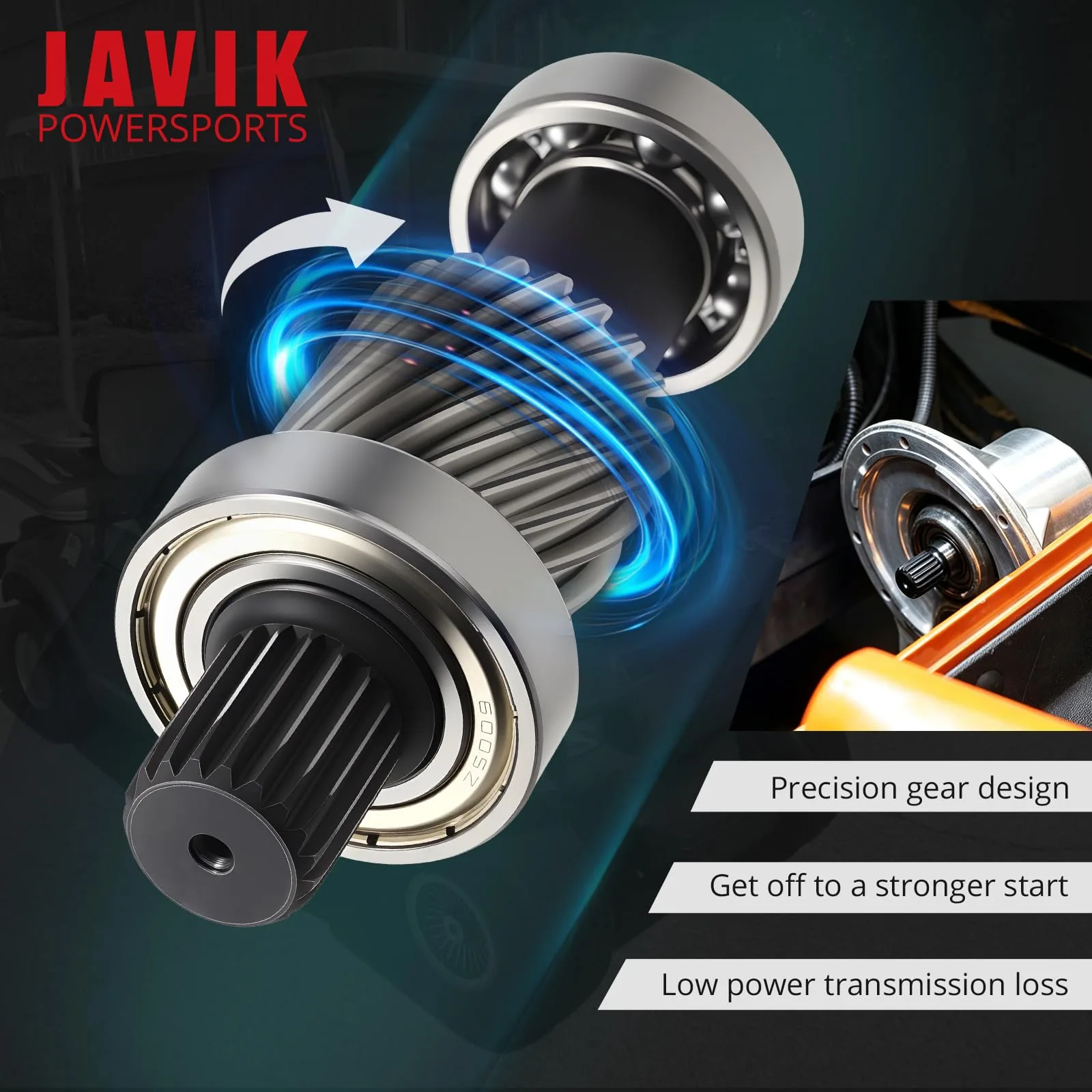 JAVIK Input Shaft Kit for E-Z-GO TXT Electric Golf Carts image 3