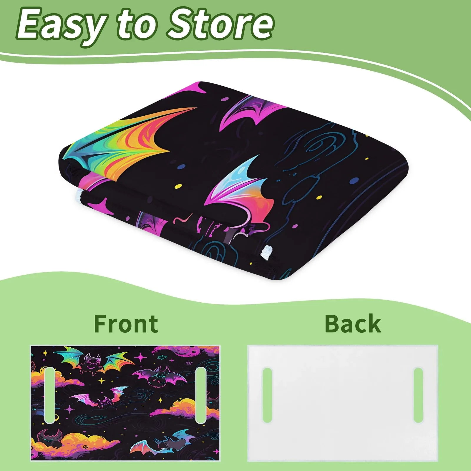 Tiveruda Bat Golf Cart Seat Cover for Double Seats image 4