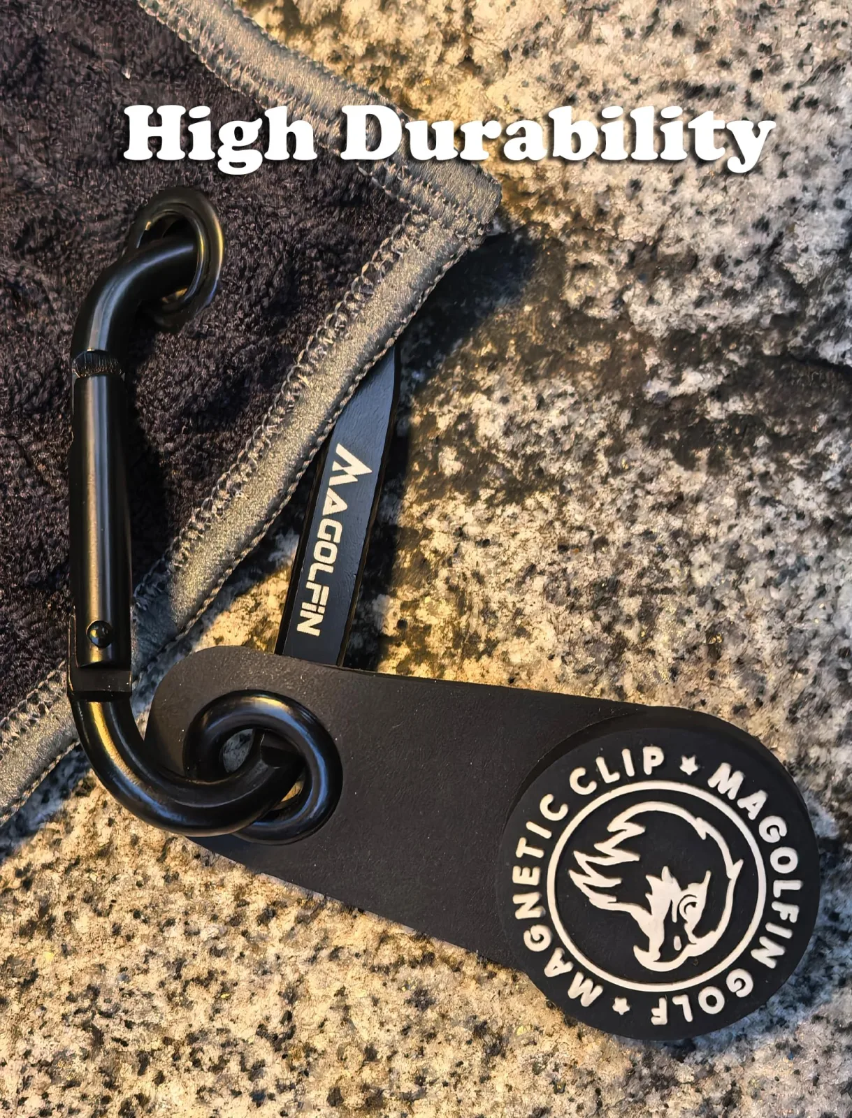 MAGOLFIN Magnetic Golf Towel Clip with Carabiner image 4