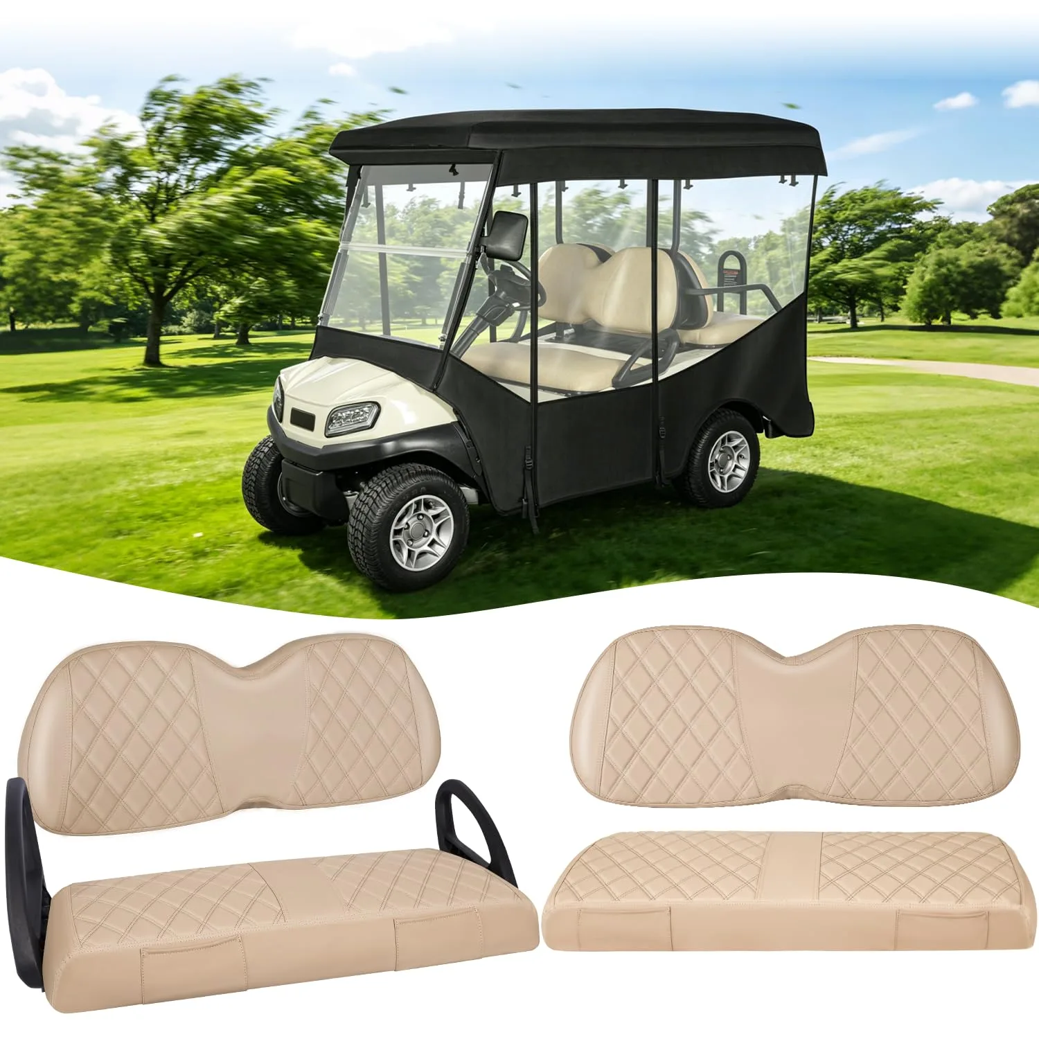 WEIMELL Club Car Tempo 4-Passenger Enclosure & Seat Covers