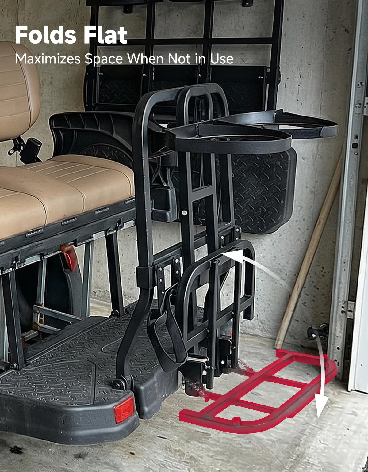 KEMIMOTO Golf Cart Bag Holder B1415-00004-BK image 4