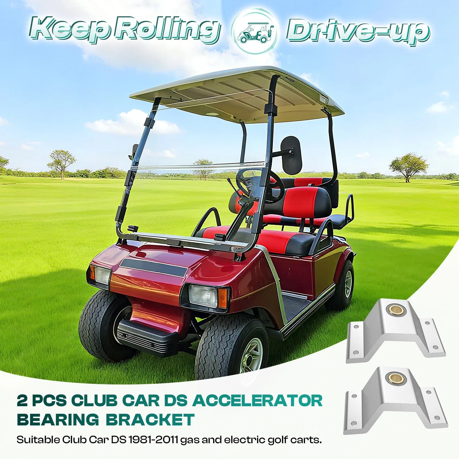 DRIVE UP Club Car DS Accelerator Bracket Kit DU00183 image 2