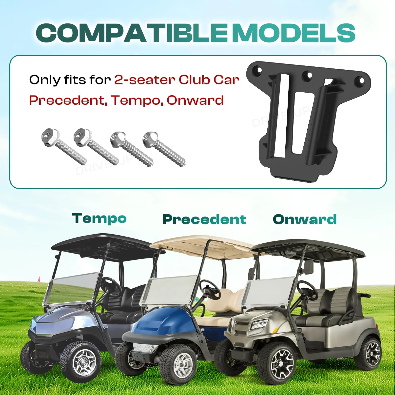 DRIVE UP Club Car Cooler Sandbox Mounting Bracket DU00144 image 3
