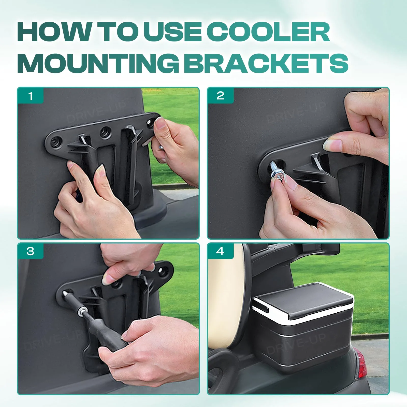 DRIVE UP Club Car Cooler Sandbox Mounting Bracket DU00144 image 4
