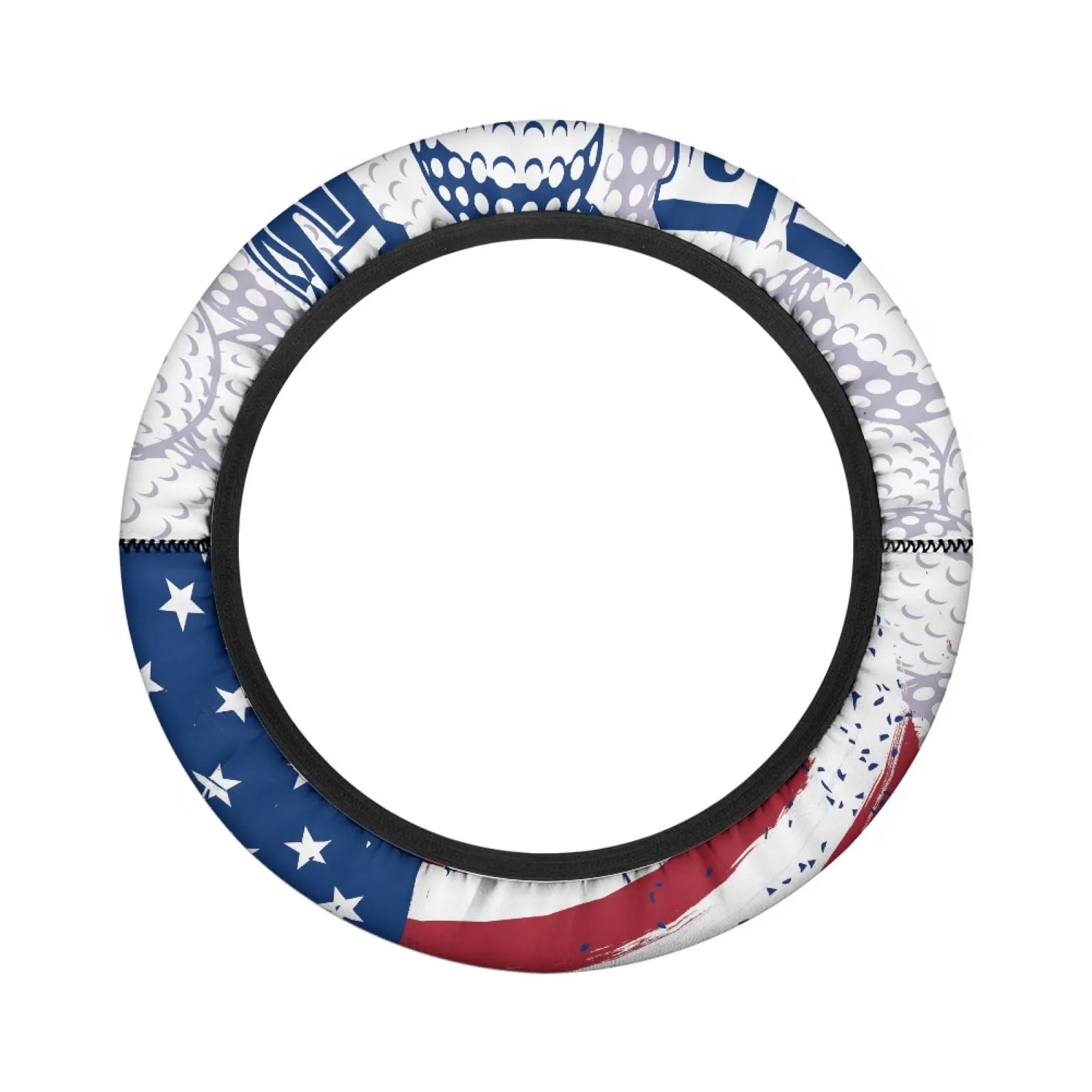 INSTANTARTS American Flag Golf Cart Steering Wheel Cover image 2
