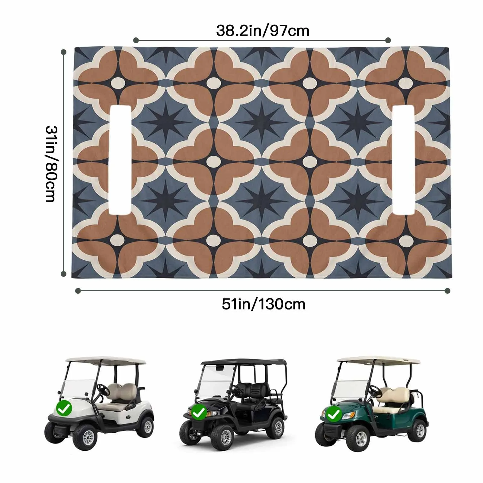 Trosturdspn Golf Cart Seat Towel Blanket 51 x 31 image 2