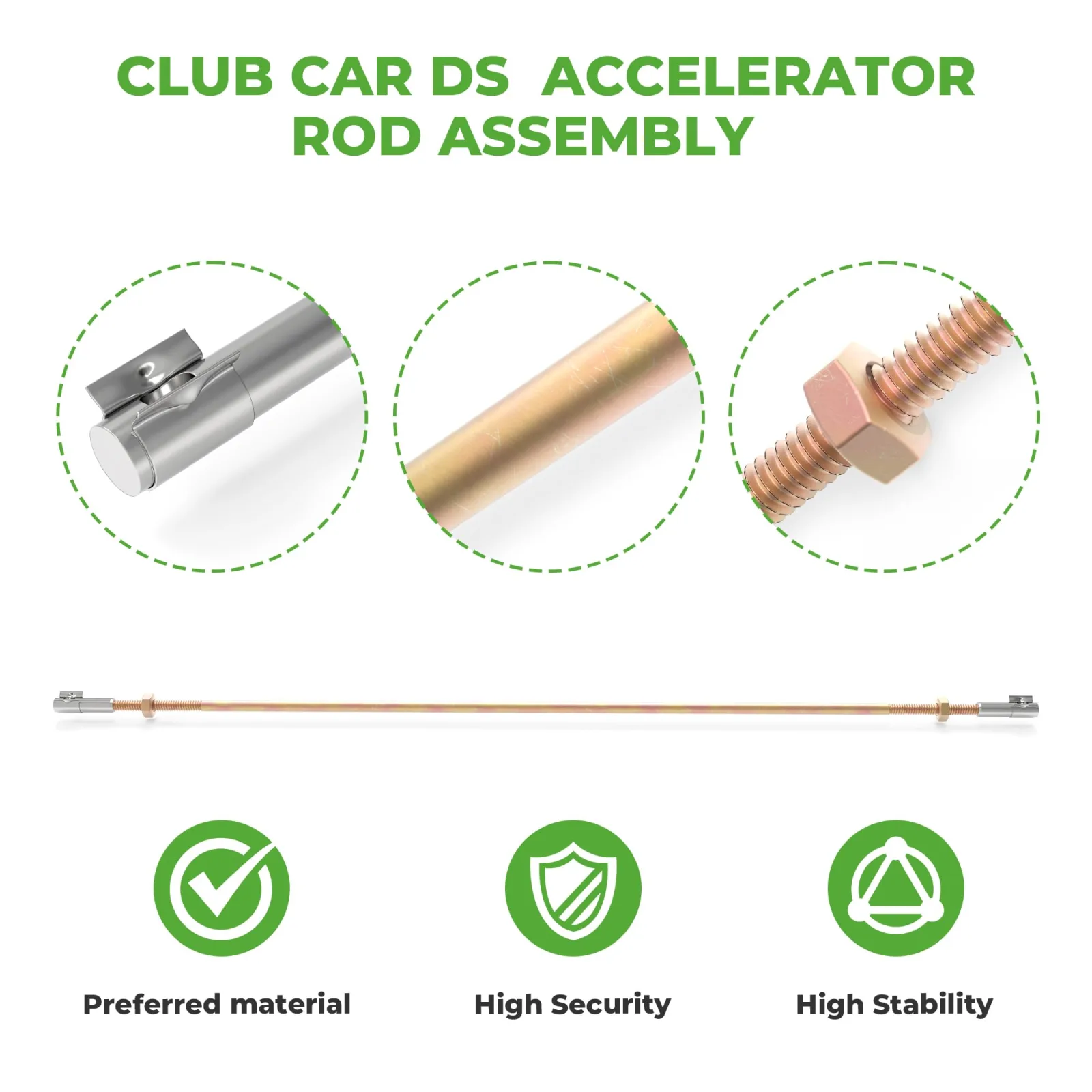 10L0L Accelerator Pivot Rod for Club Car DS Gas image 4