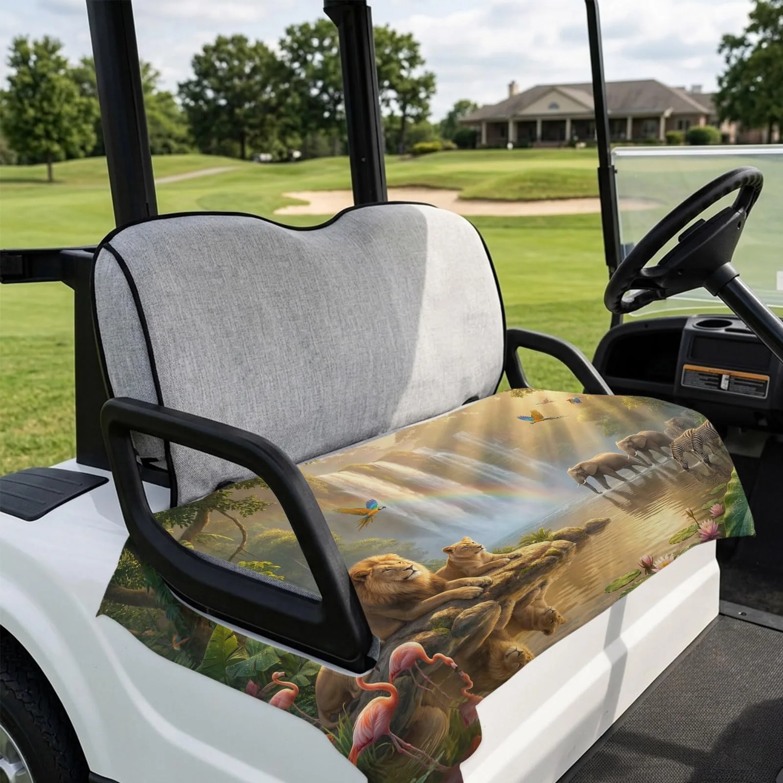 DecorLovee Golf Cart Seat Cover for EZGO and Club Car image 4