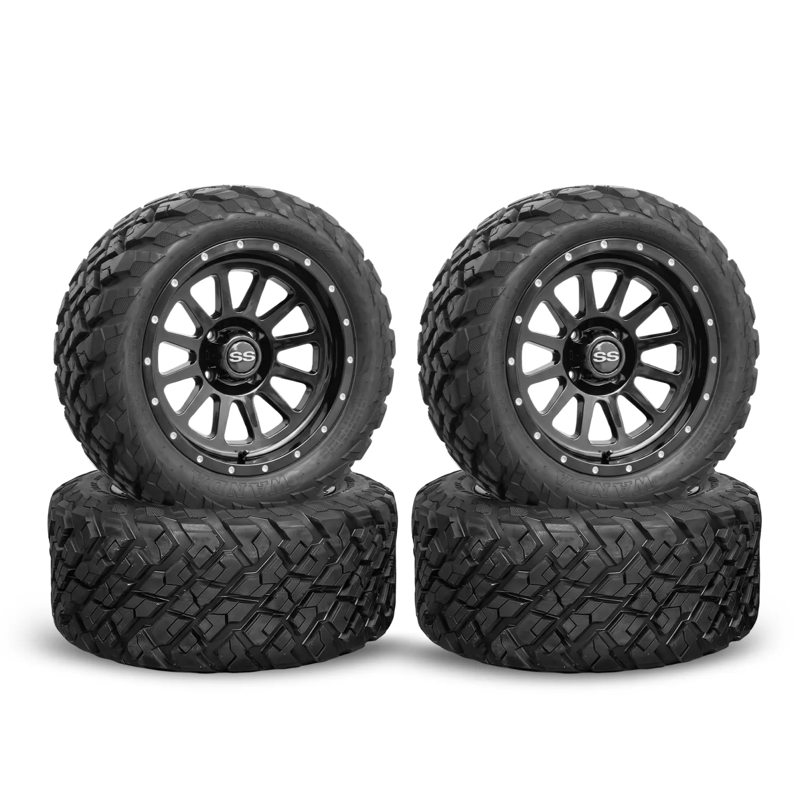 Huskey 14-Inch Golf Cart Wheels with 23x10-14 Tires image 2