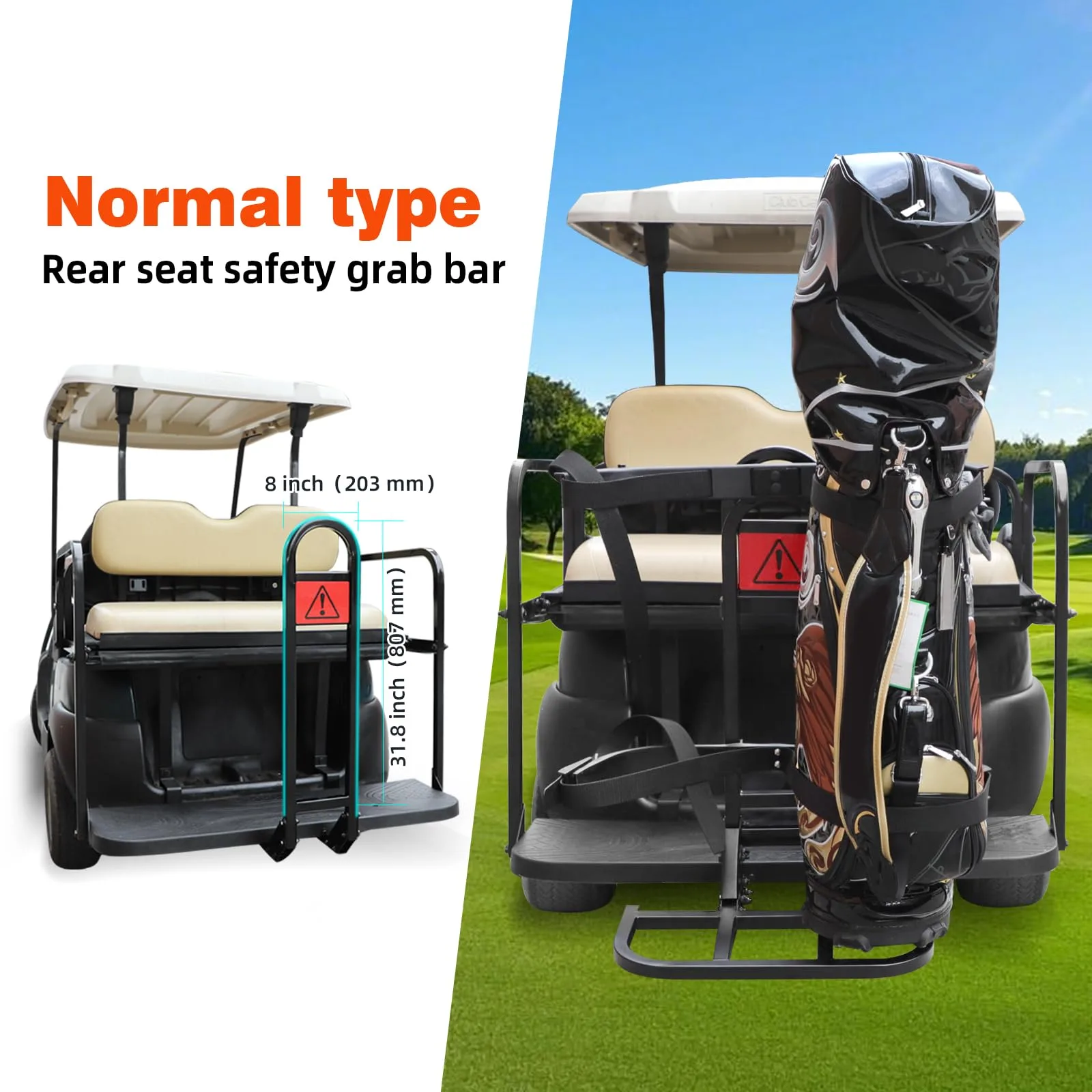 AIPSET AP0356 Golf Cart Rear Seat Bag Holder image 2