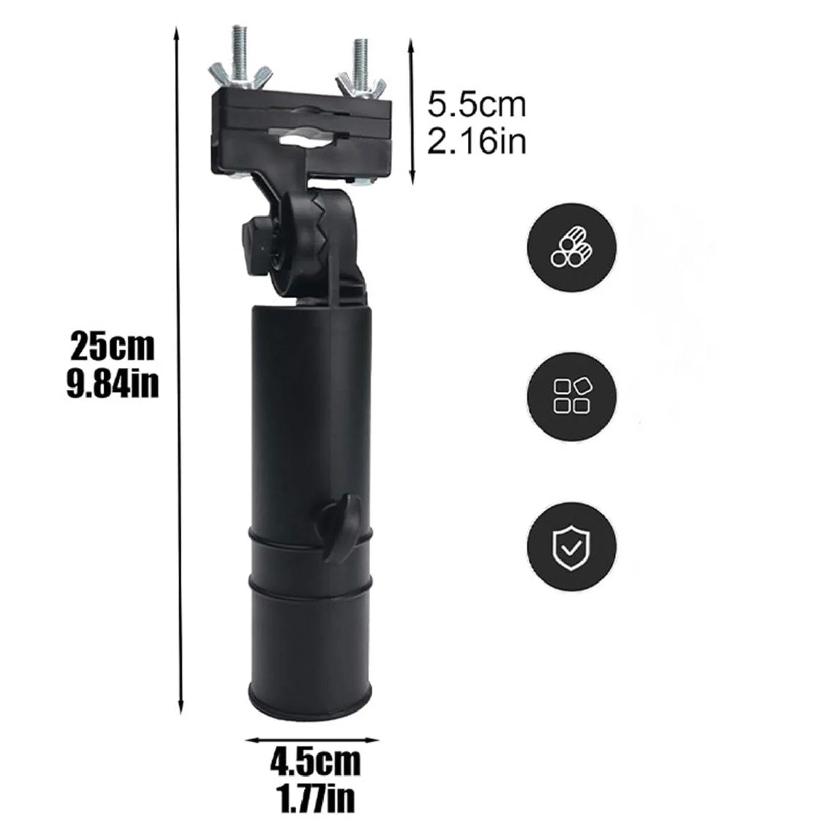 Adjustable Golf Cart Umbrella Holder Clamp Mount image 4