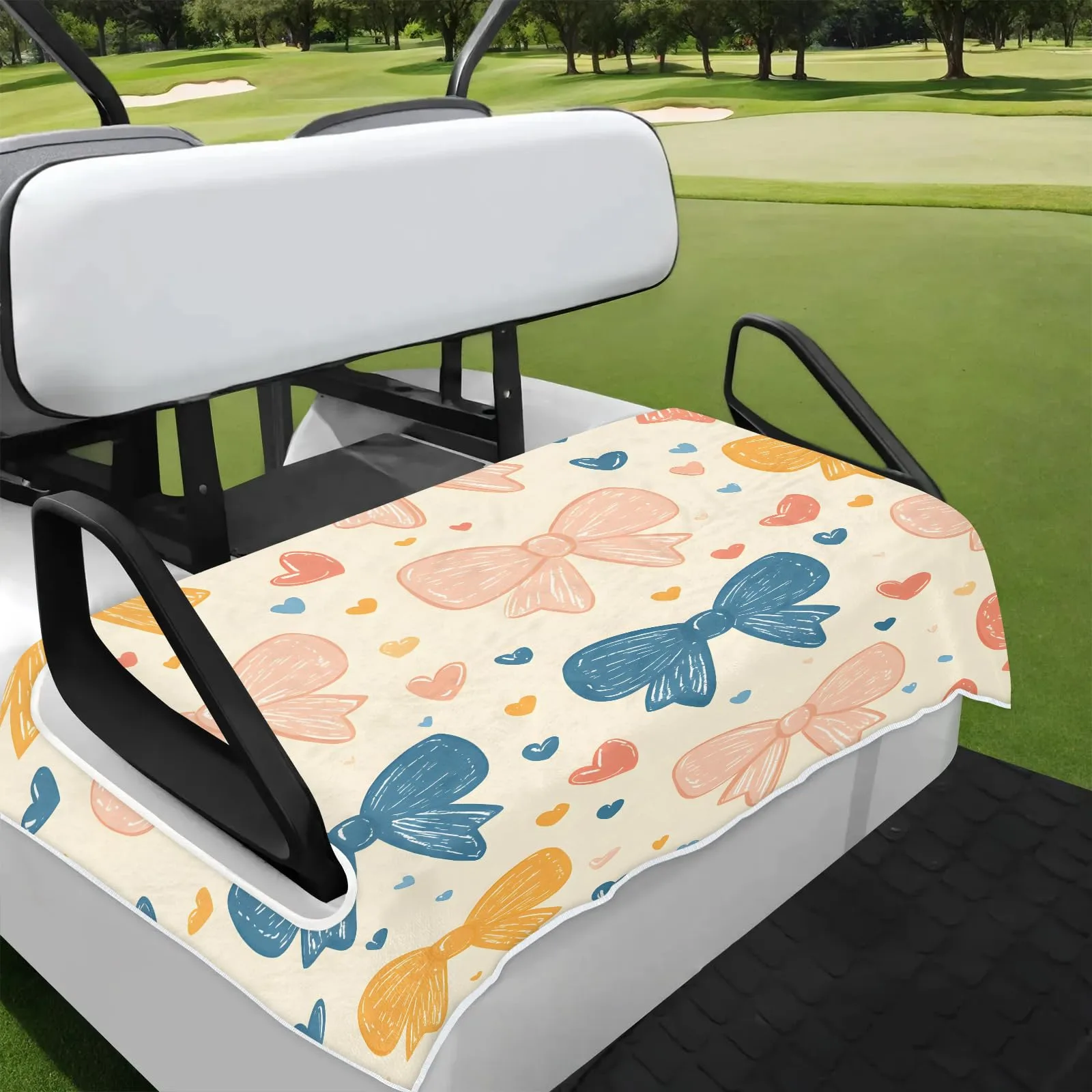 Tiveruda Golf Cart Seat Cover for Double Seats, 51 x 31 in